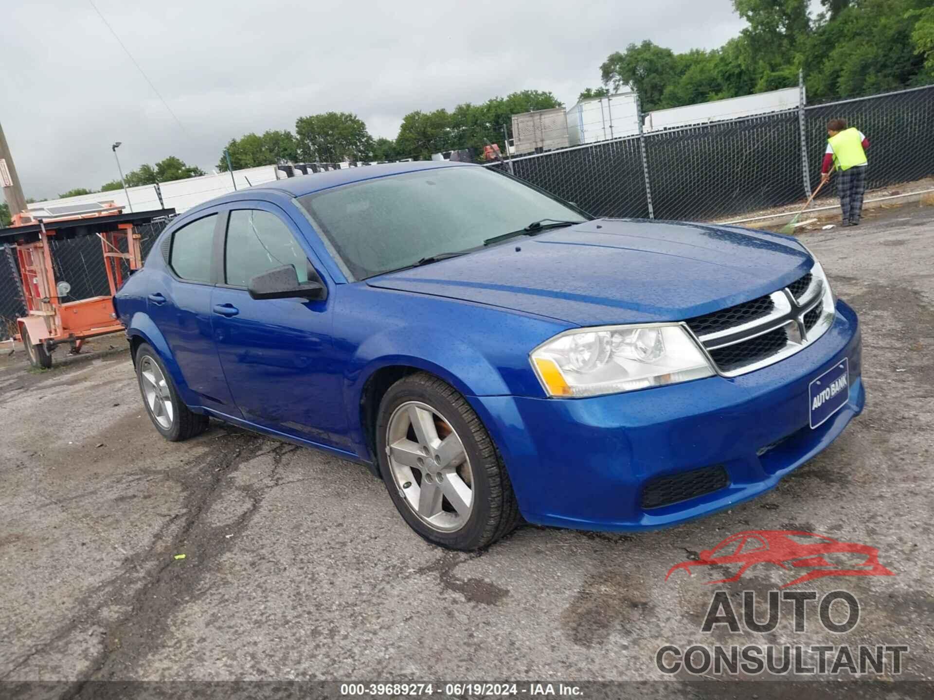 DODGE AVENGER 2013 - 1C3CDZAB3DN710092