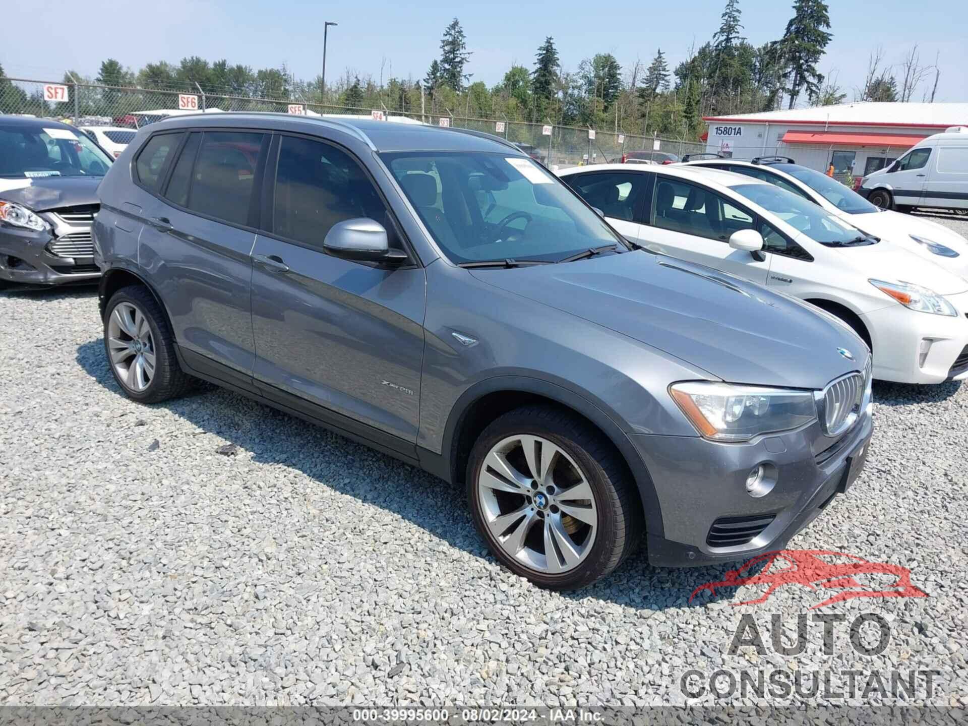 BMW X3 2016 - 5UXWX9C58G0D78791