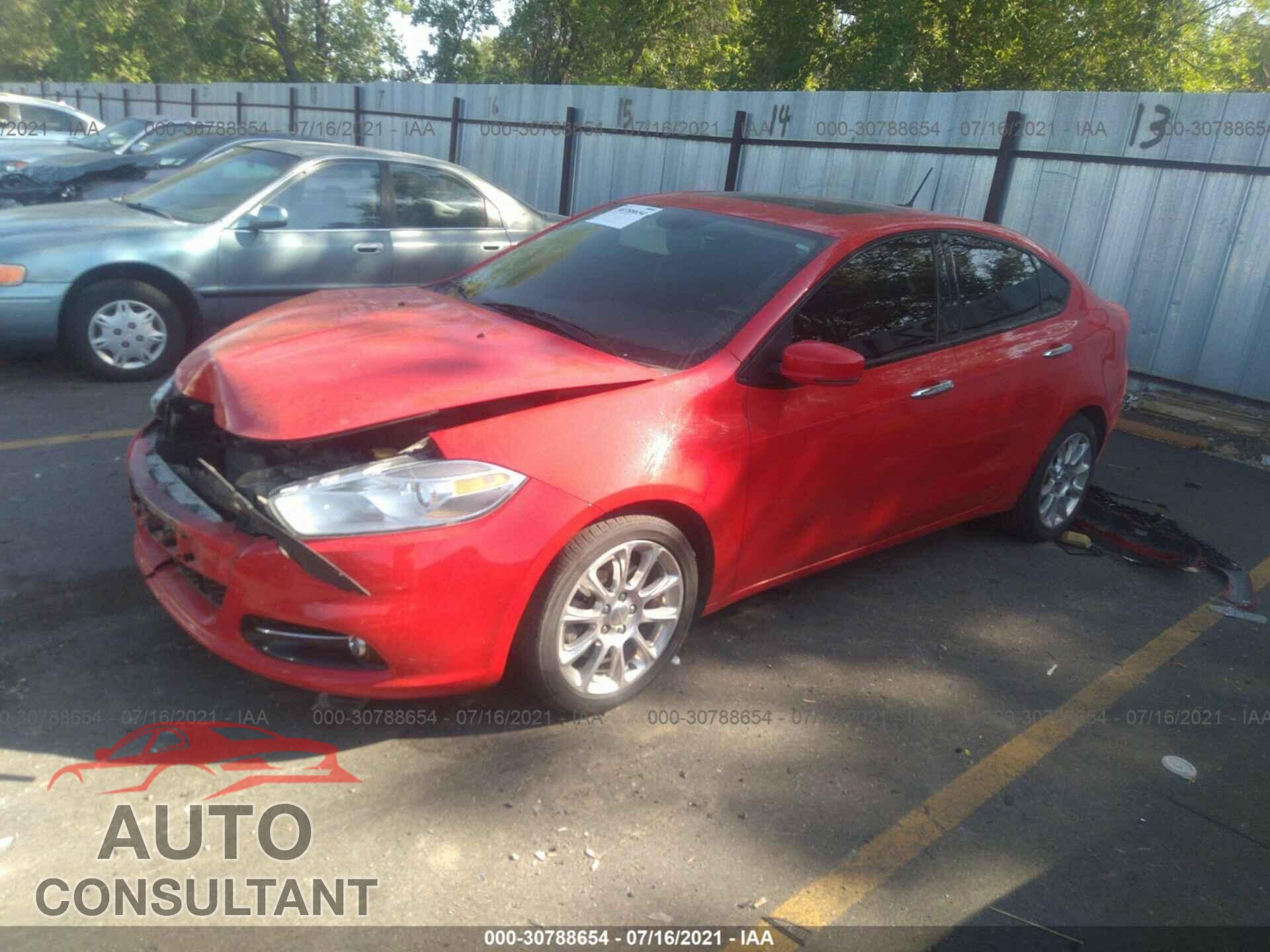 DODGE DART 2016 - 1C3CDFCB8GD706707