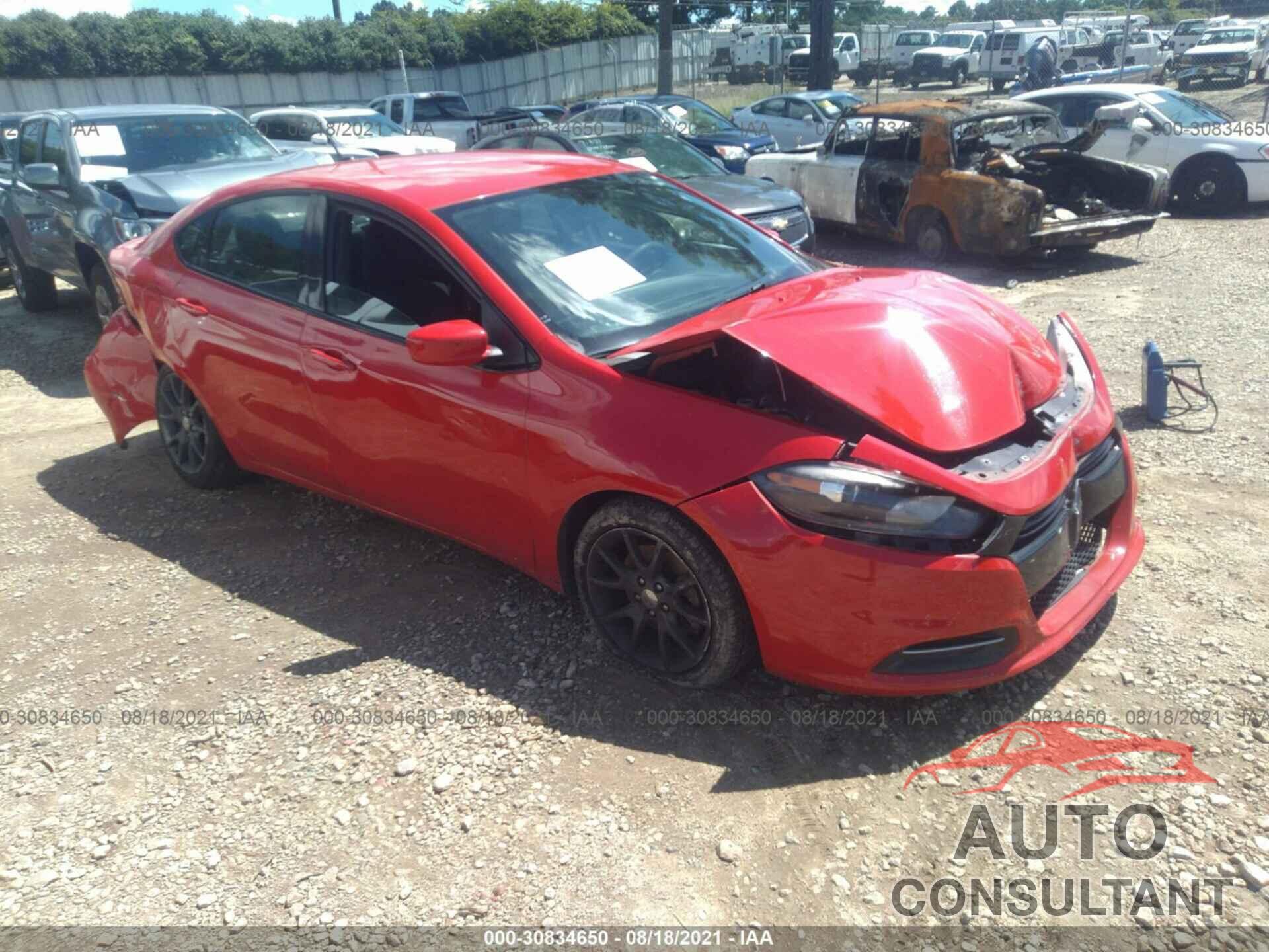 DODGE DART 2016 - 1C3CDFAAXGD706623