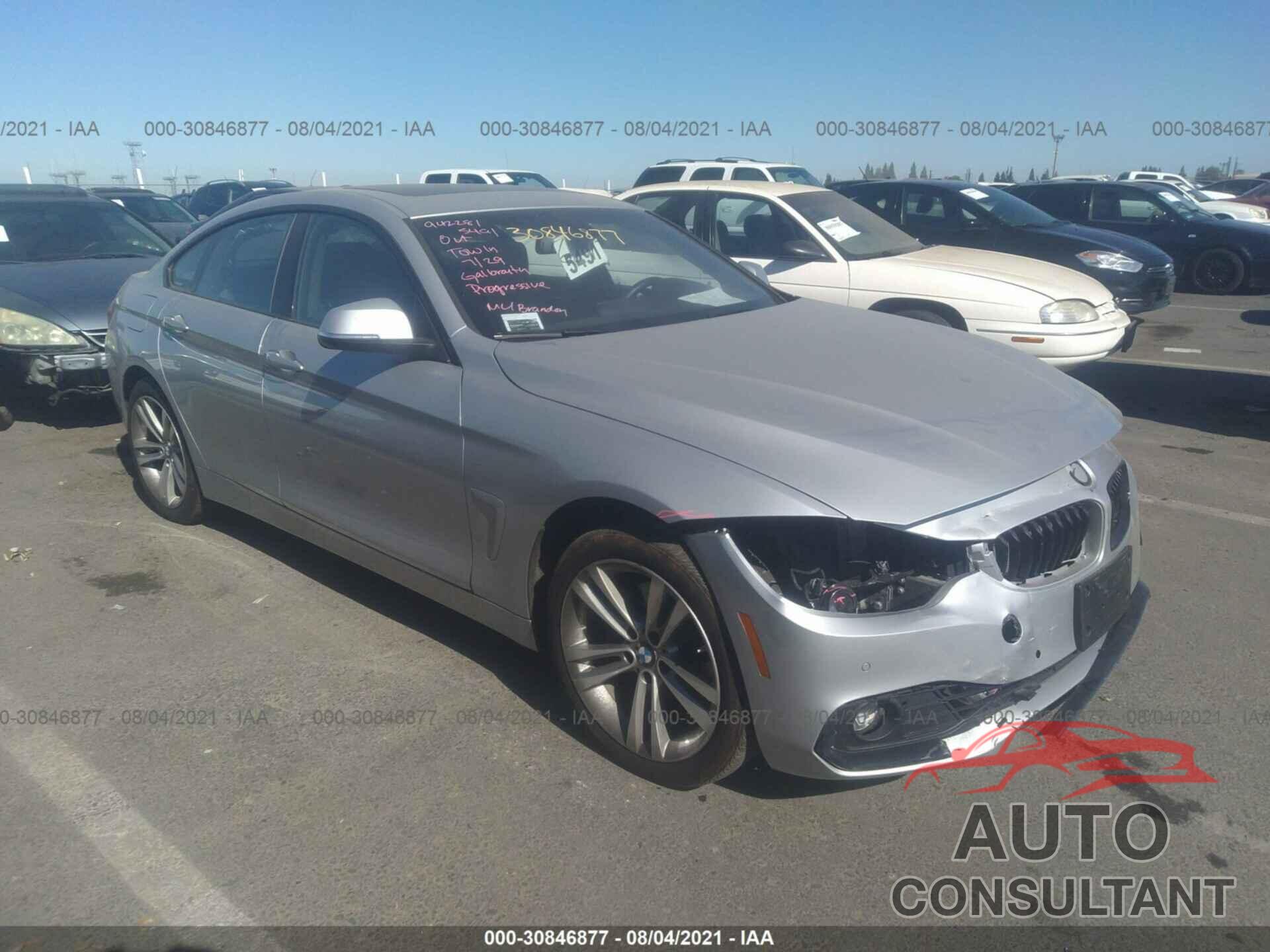 BMW 4 SERIES 2018 - WBA4J3C55JBL04208