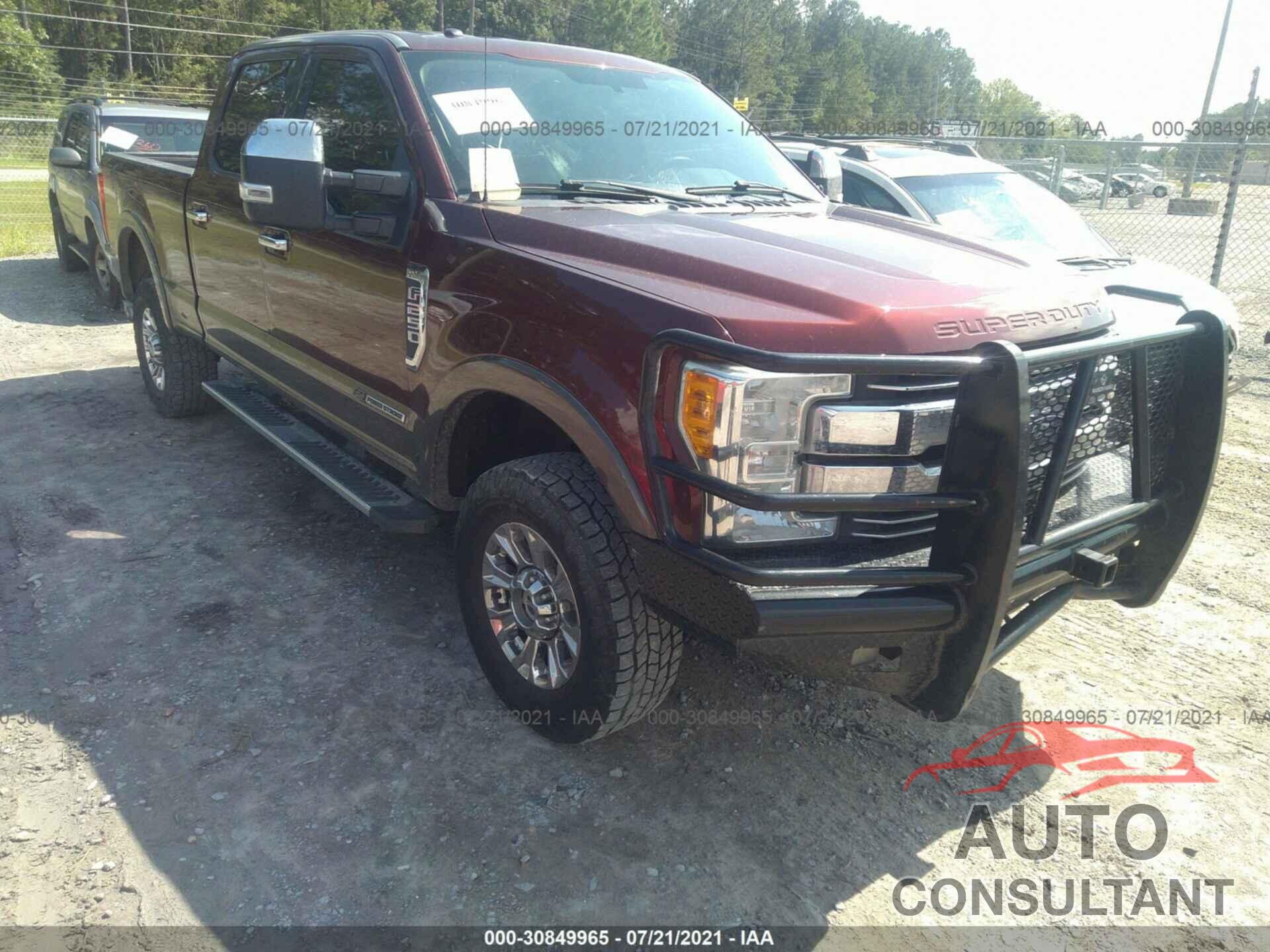 FORD SUPER DUTY F-250 SRW 2017 - 1FT7W2BT3HEB78001