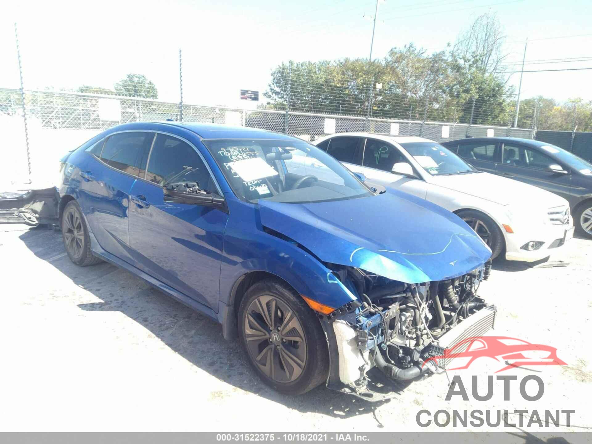 HONDA CIVIC HATCHBACK 2018 - SHHFK7H53JU224314
