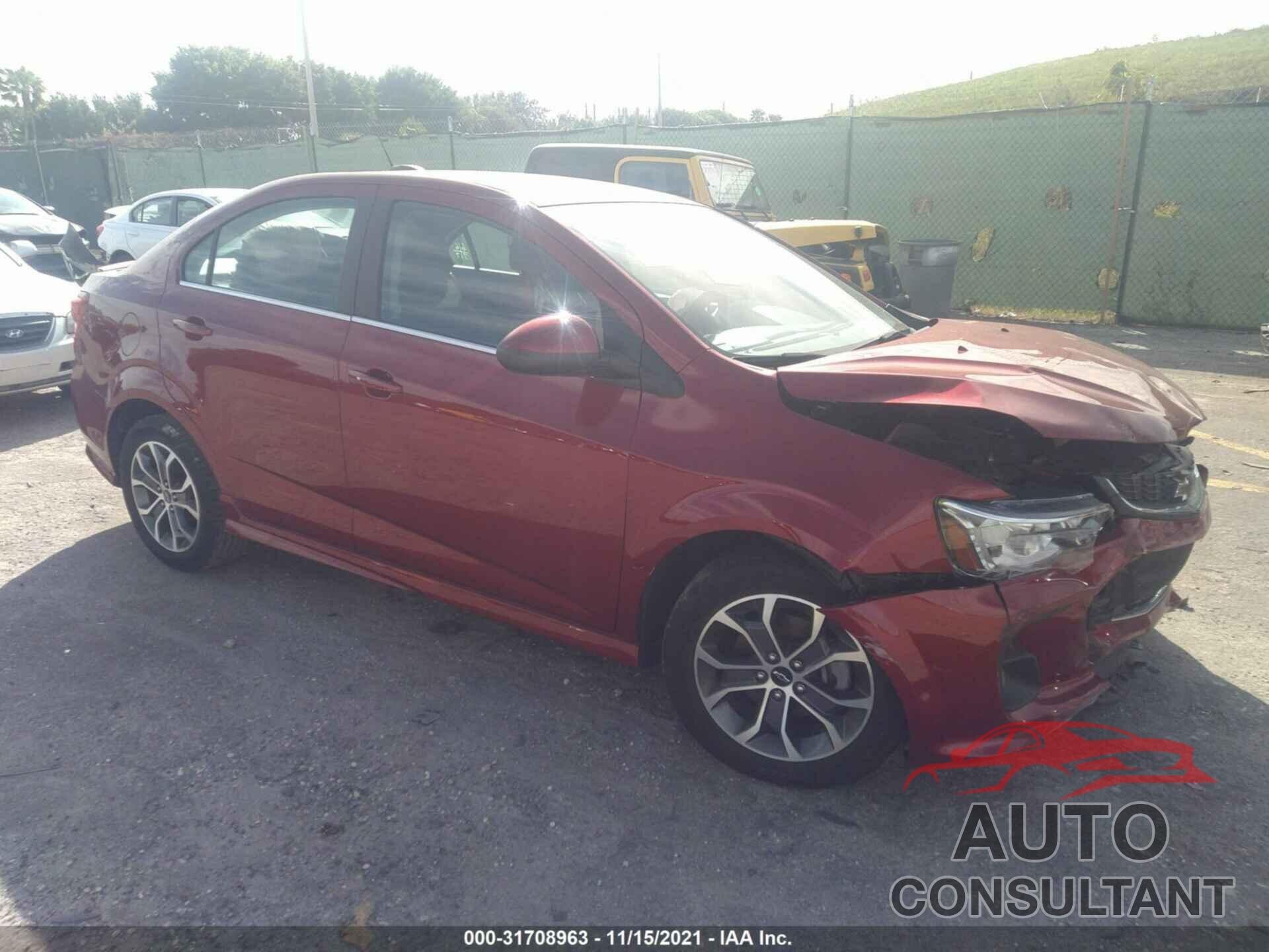 CHEVROLET SONIC 2020 - 1G1JD5SB8L4118632
