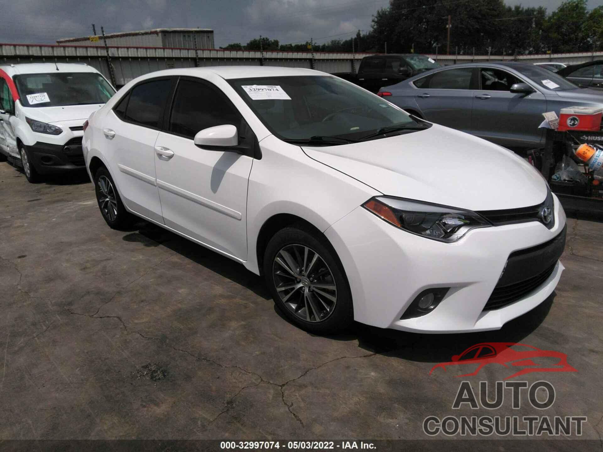 TOYOTA COROLLA 2016 - 5YFBURHE8GP466261