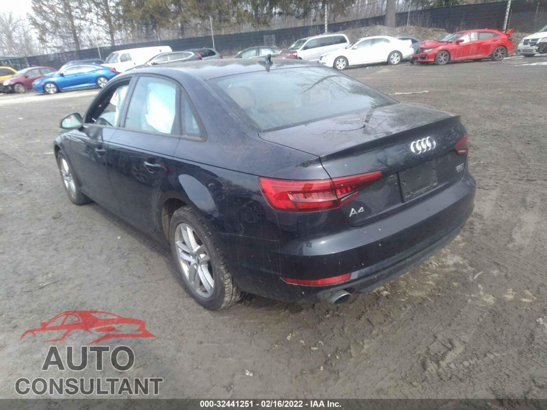 AUDI A4 2017 - WAUANAF42HN018162