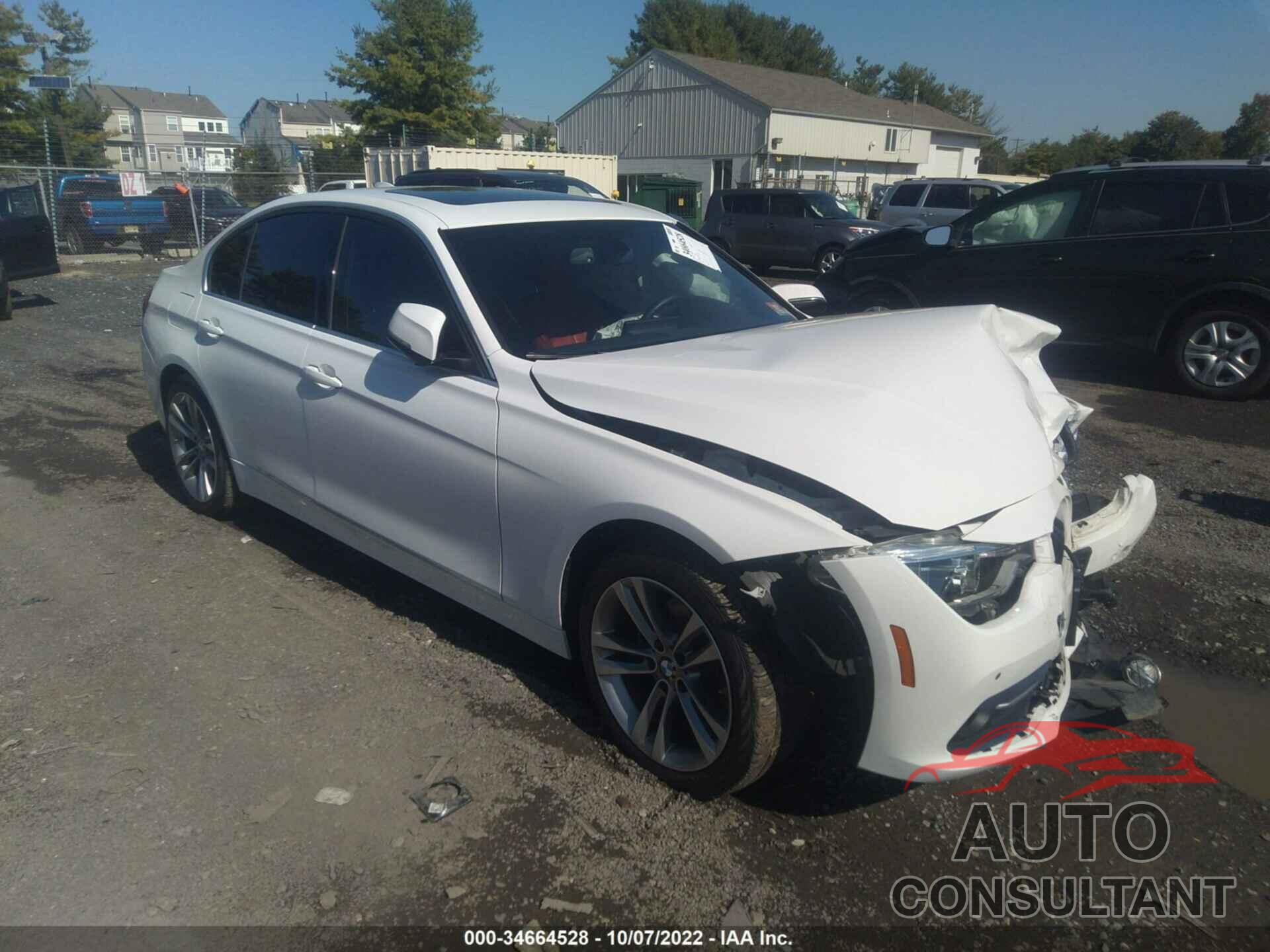 BMW 3 SERIES 2017 - WBA8D9G33HNU63497