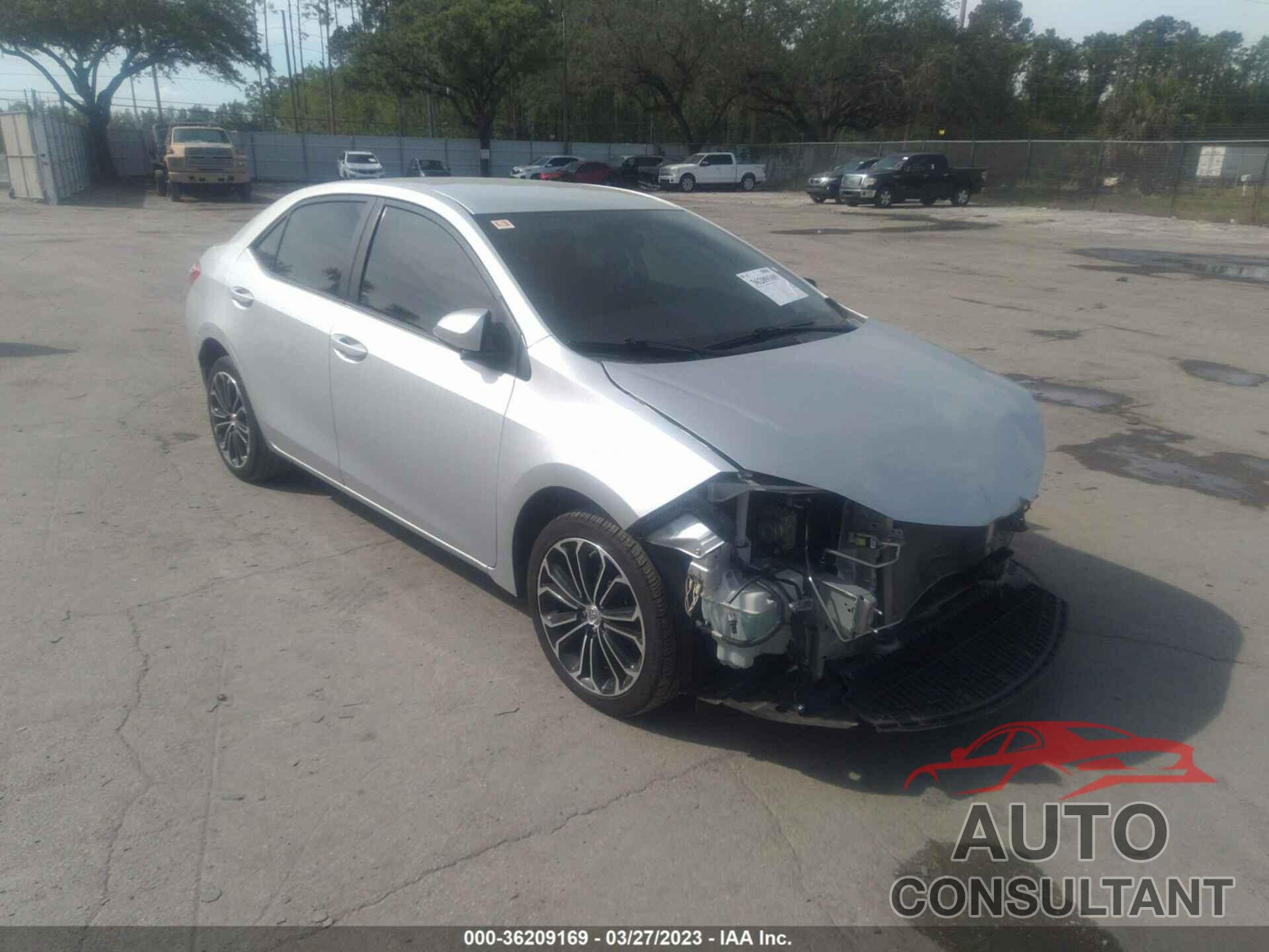 TOYOTA COROLLA 2016 - 2T1BURHE6GC620787
