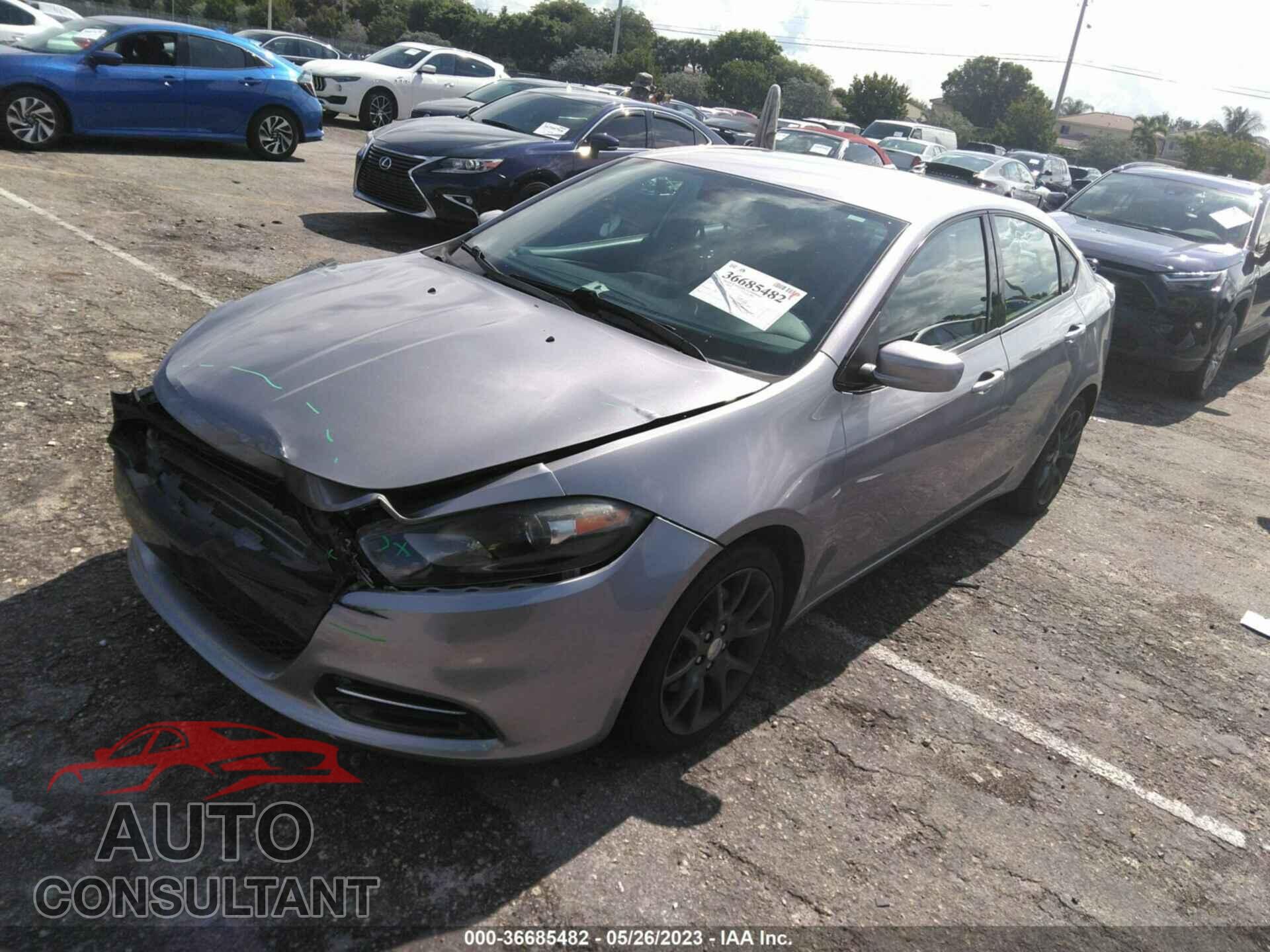 DODGE DART 2016 - 1C3CDFAA7GD606205