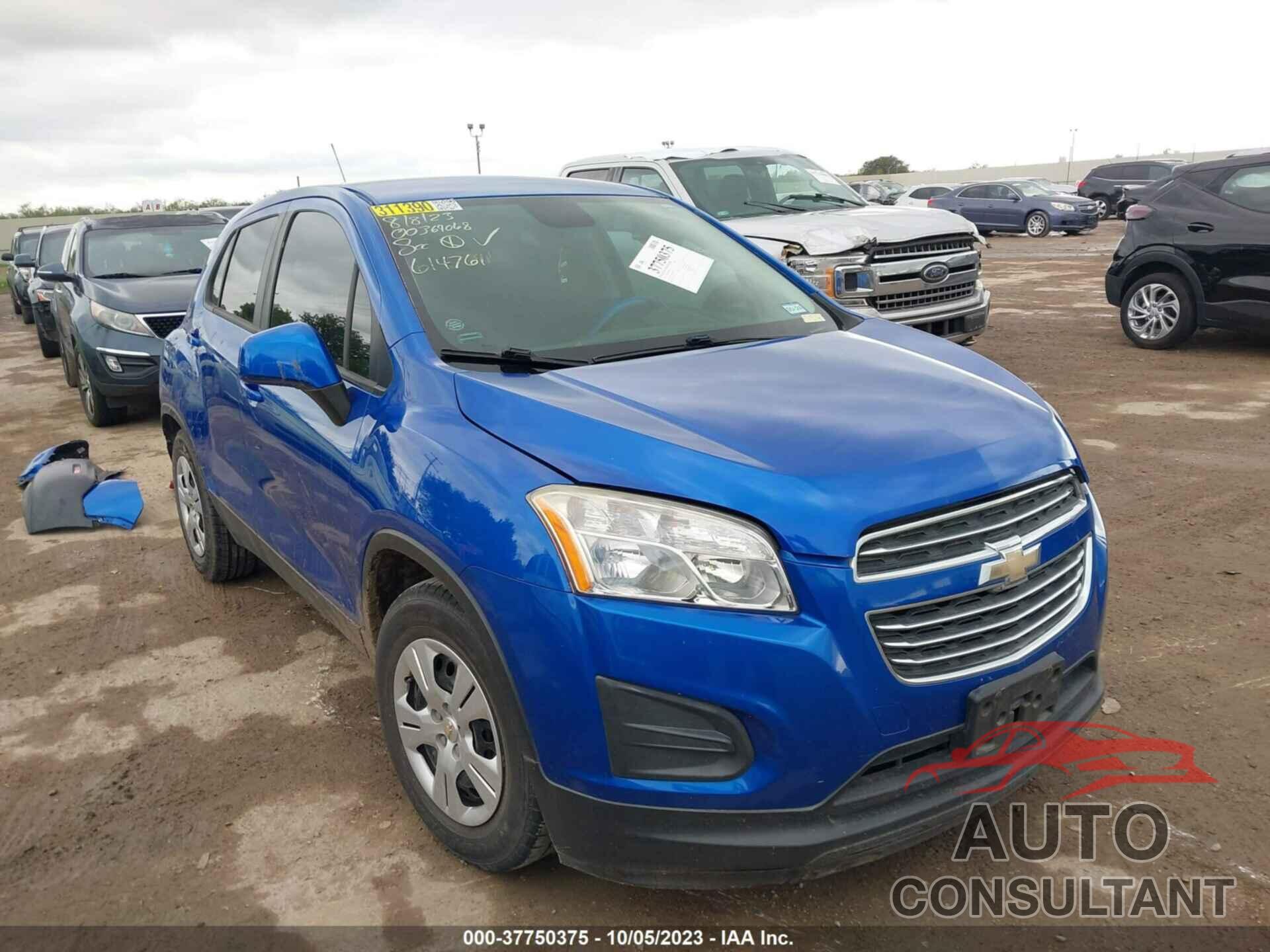 CHEVROLET TRAX 2016 - KL7CJKSB4GB614761