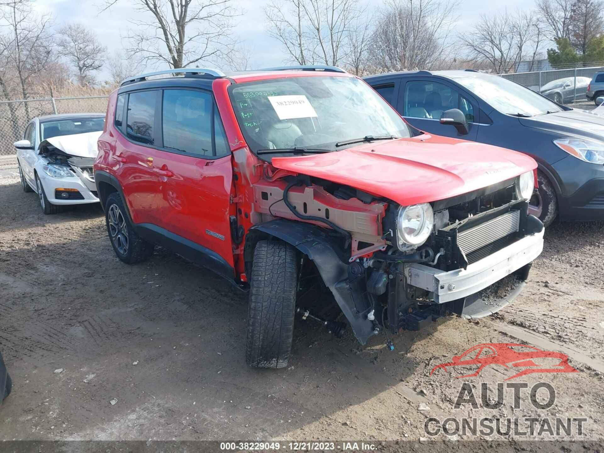 JEEP RENEGADE 2016 - ZACCJBDT8GPD02280