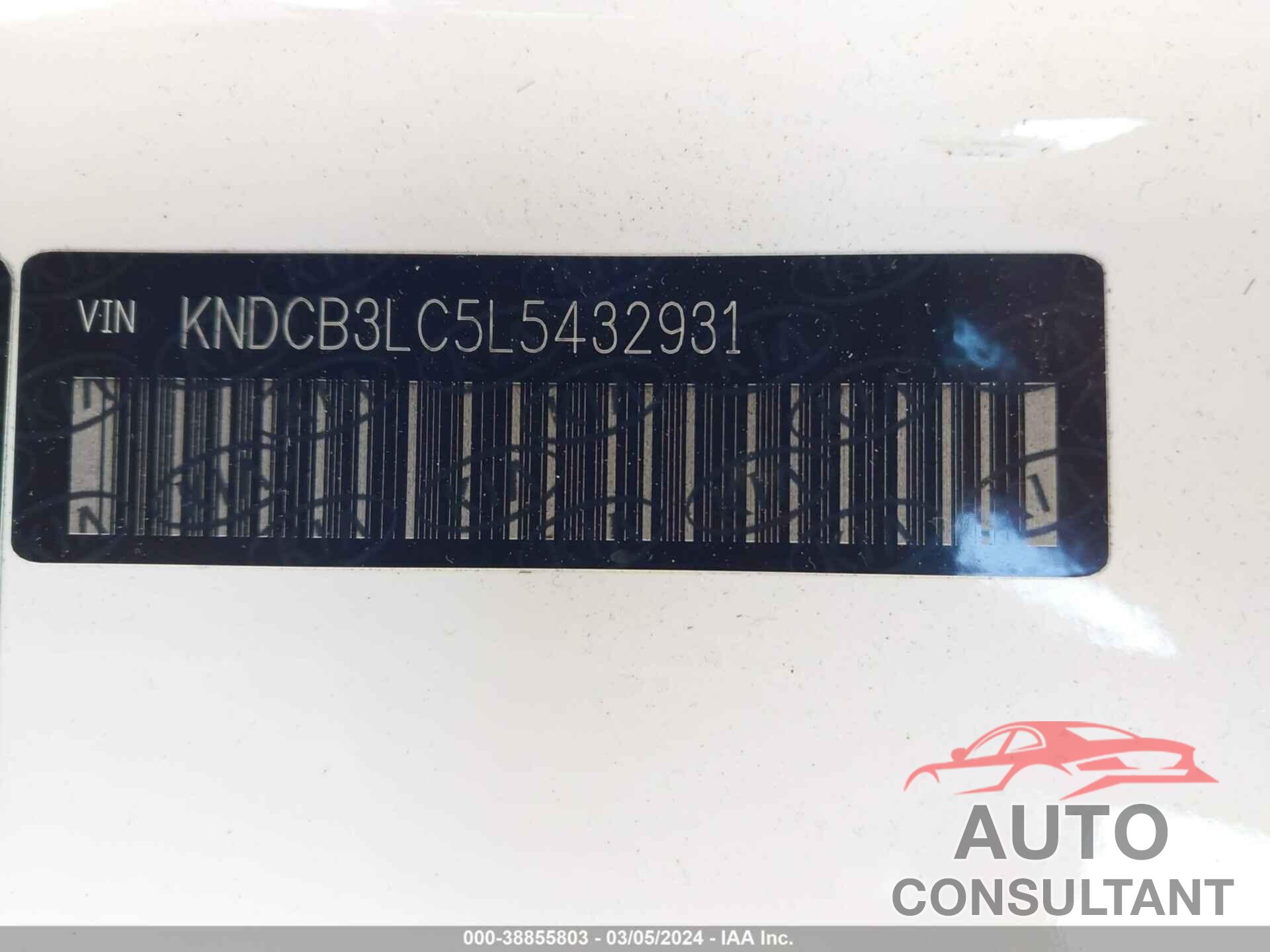 KIA NIRO 2020 - KNDCB3LC5L5432931