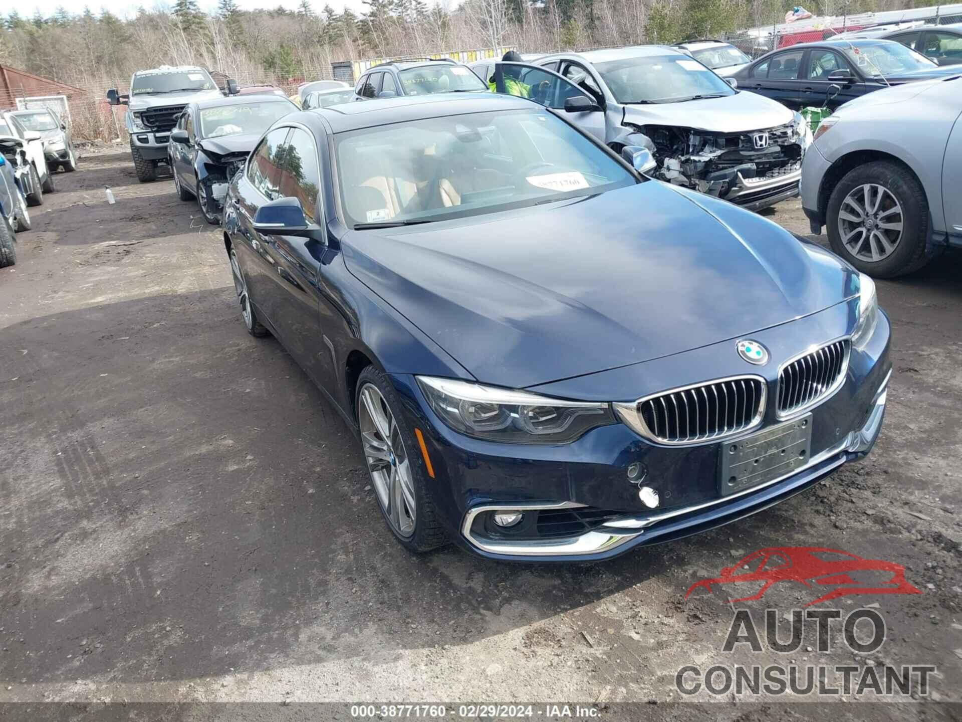 BMW 440I GRAN COUPE 2018 - WBA4J7C59JBH14892