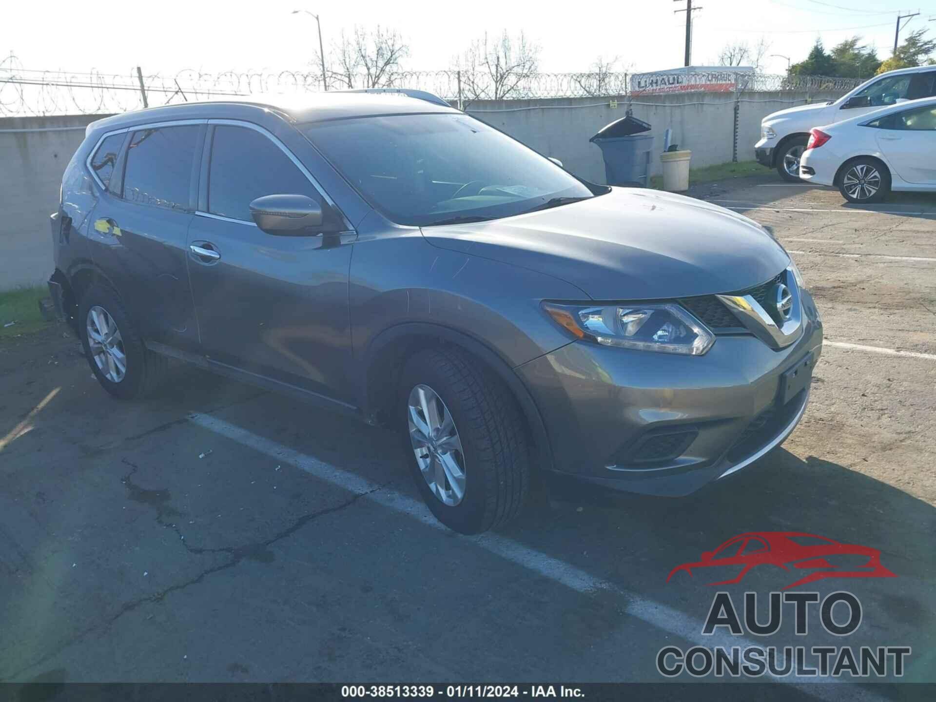 NISSAN ROGUE 2016 - KNMAT2MTXGP711461