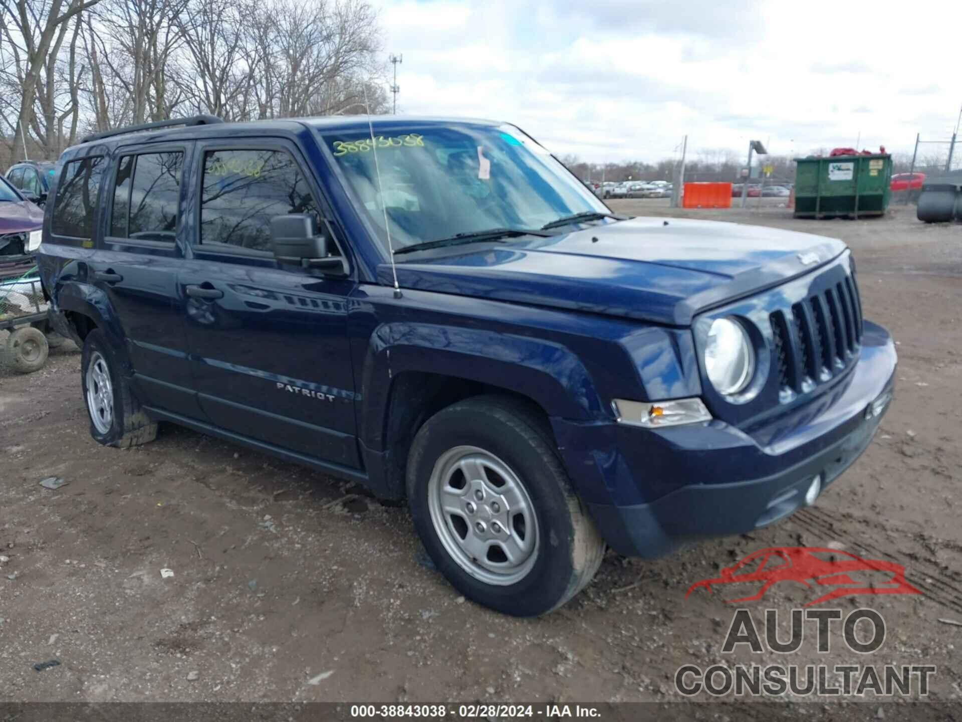 JEEP PATRIOT 2016 - 1C4NJPBA5GD600758