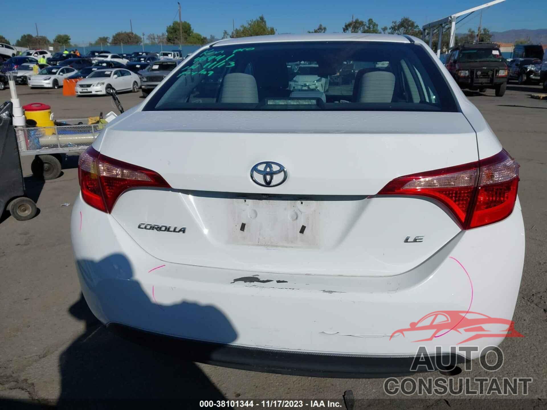 TOYOTA COROLLA 2017 - 5YFBURHE7HP685732