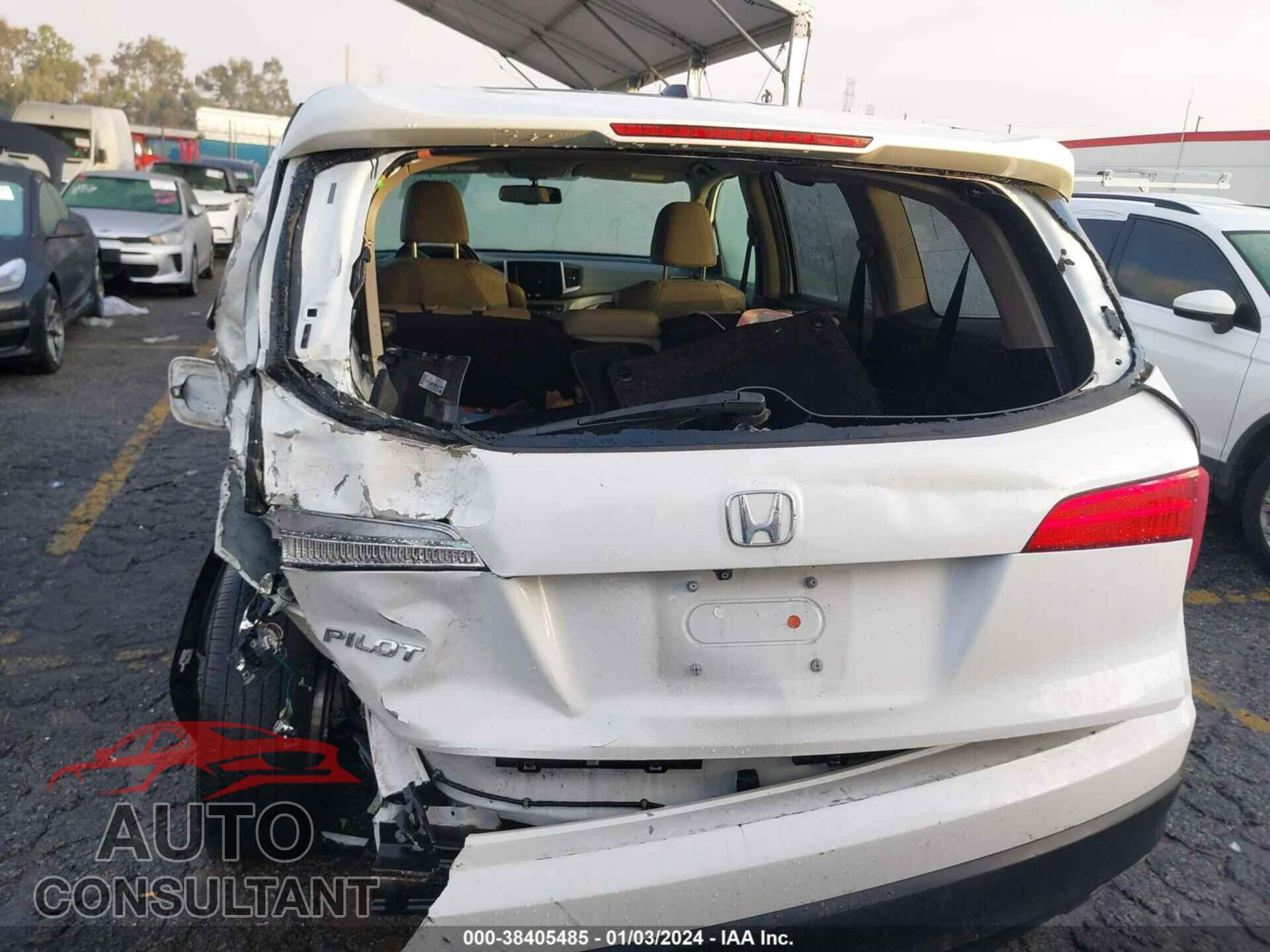 HONDA PILOT 2017 - 5FNYF5H52HB032587