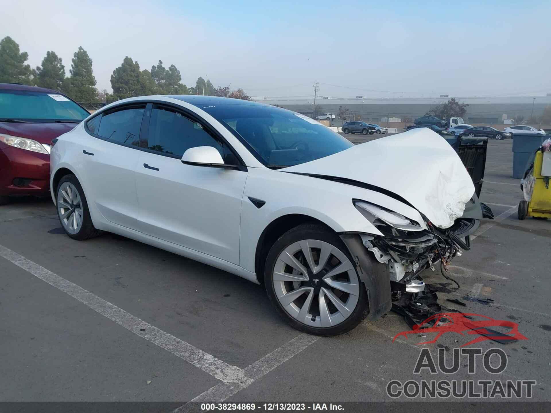 TESLA MODEL 3 2022 - 5YJ3E1EB4NF126661