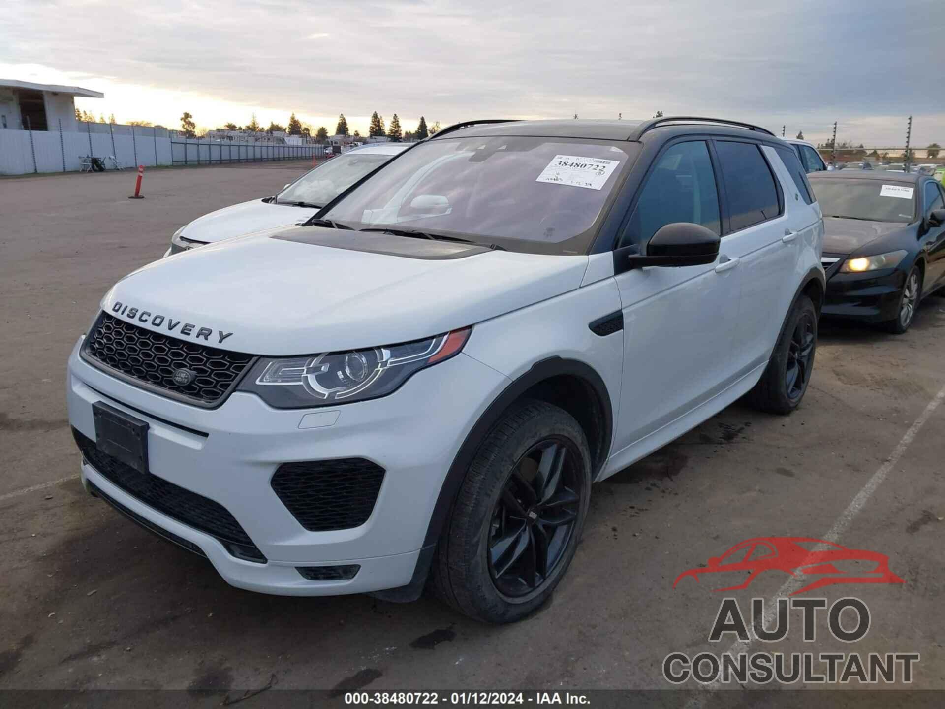 LAND ROVER DISCOVERY SPORT 2018 - SALCT2SX1JH737150