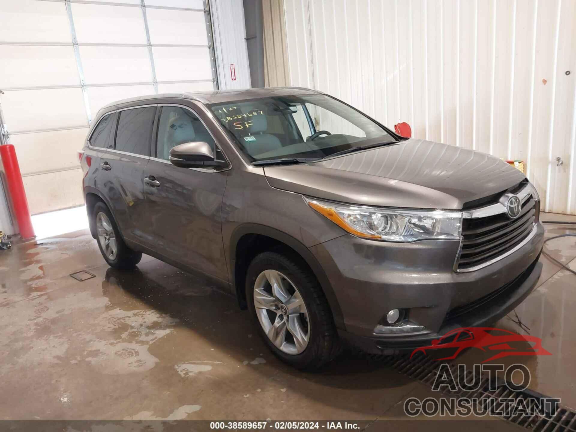 TOYOTA HIGHLANDER 2016 - 5TDDKRFH9GS319692