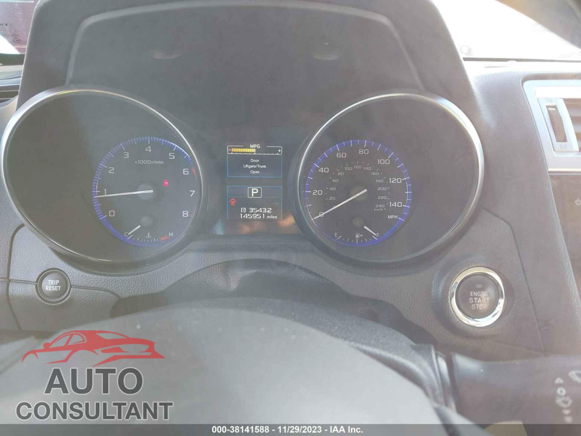 SUBARU LEGACY 2015 - 4S3BNBL68F3020557