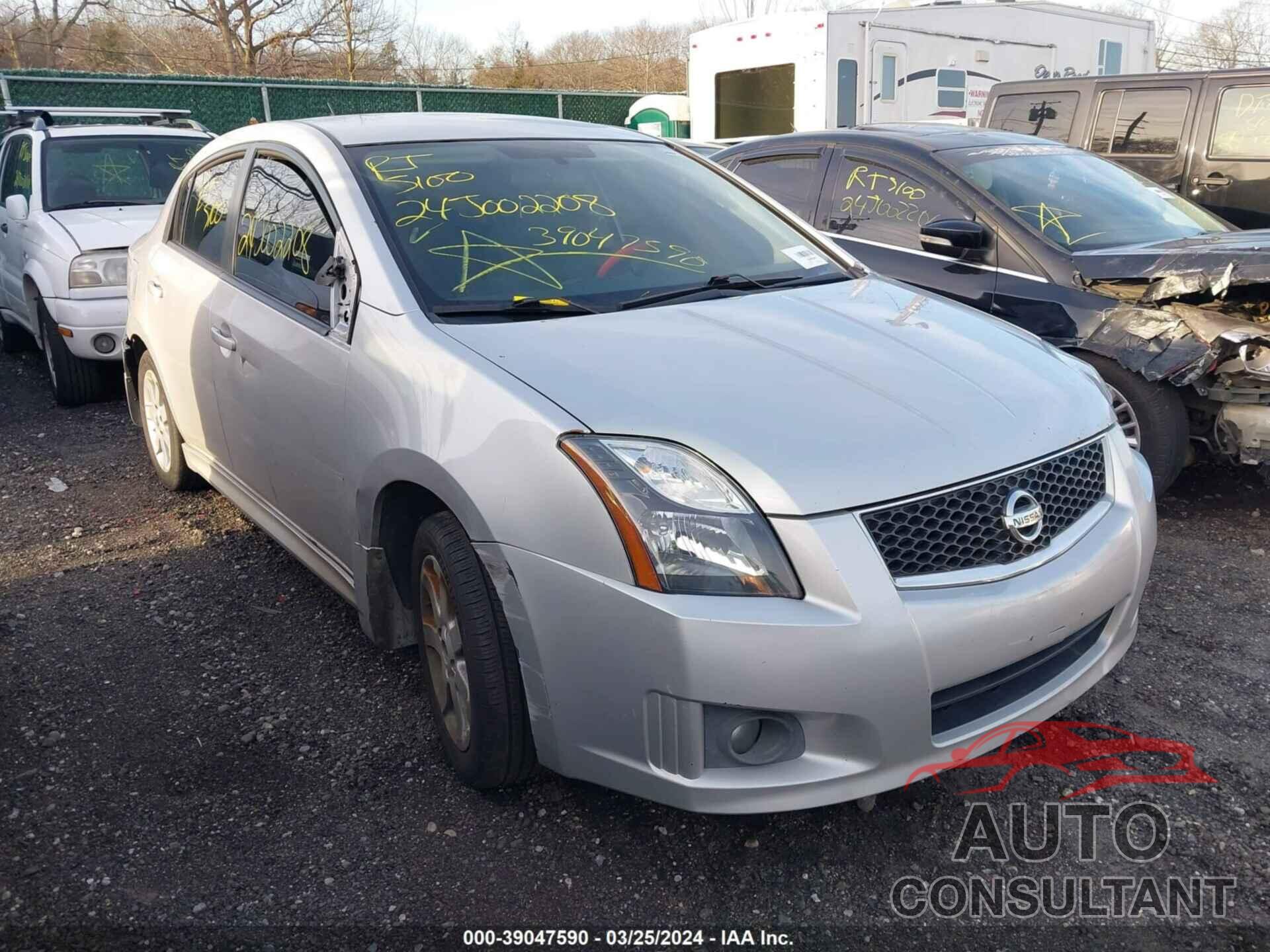 NISSAN SENTRA 2012 - 3N1AB6AP6CL701567