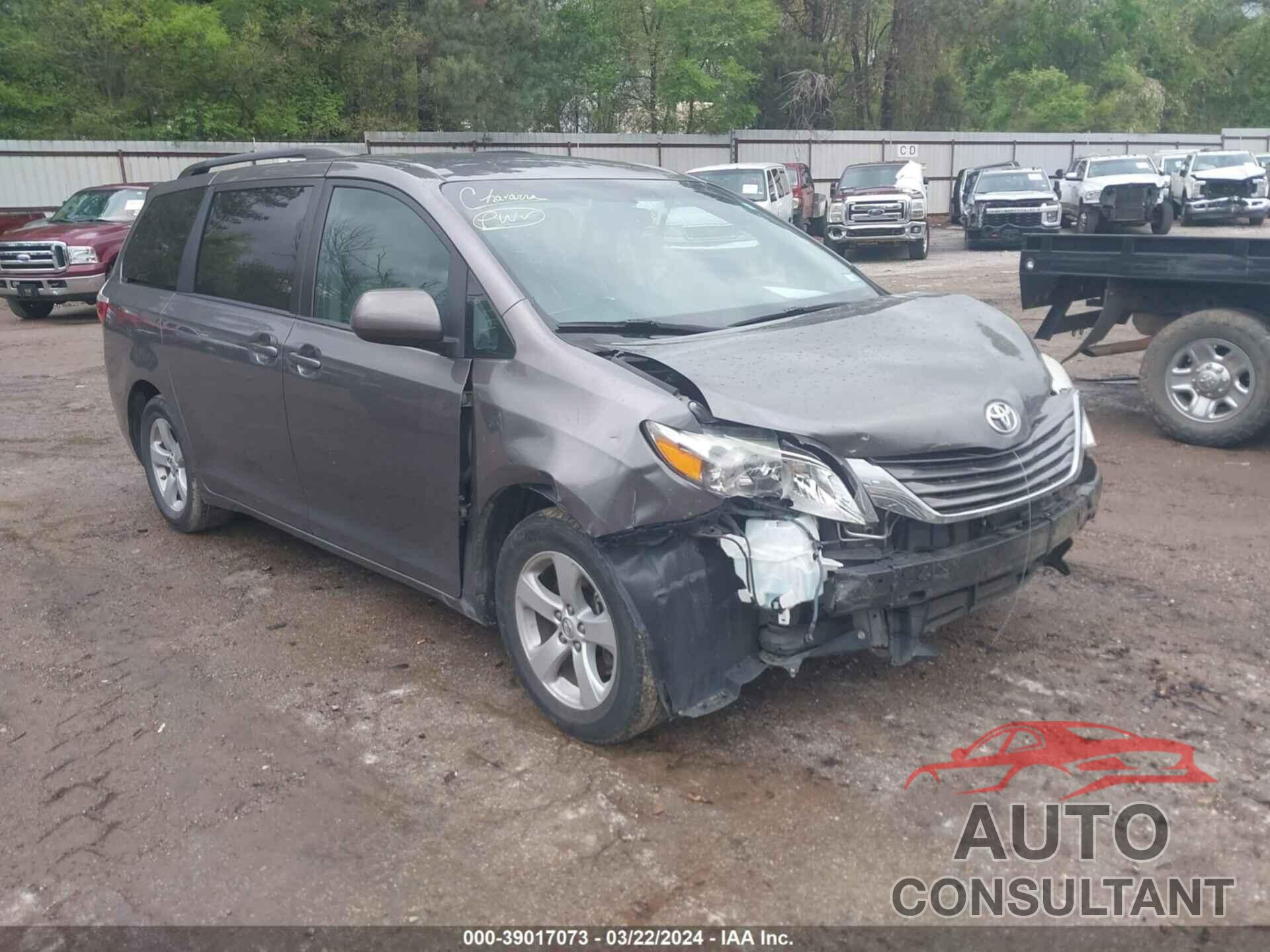 TOYOTA SIENNA 2017 - 5TDKZ3DC7HS787140