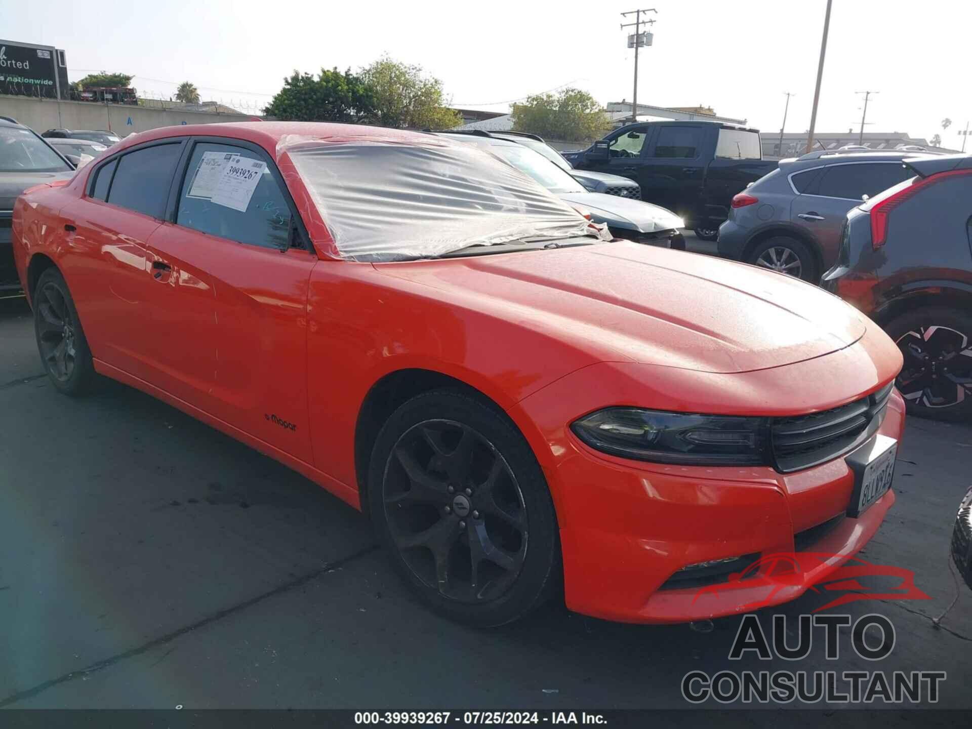 DODGE CHARGER 2019 - 2C3CDXBG6KH572746