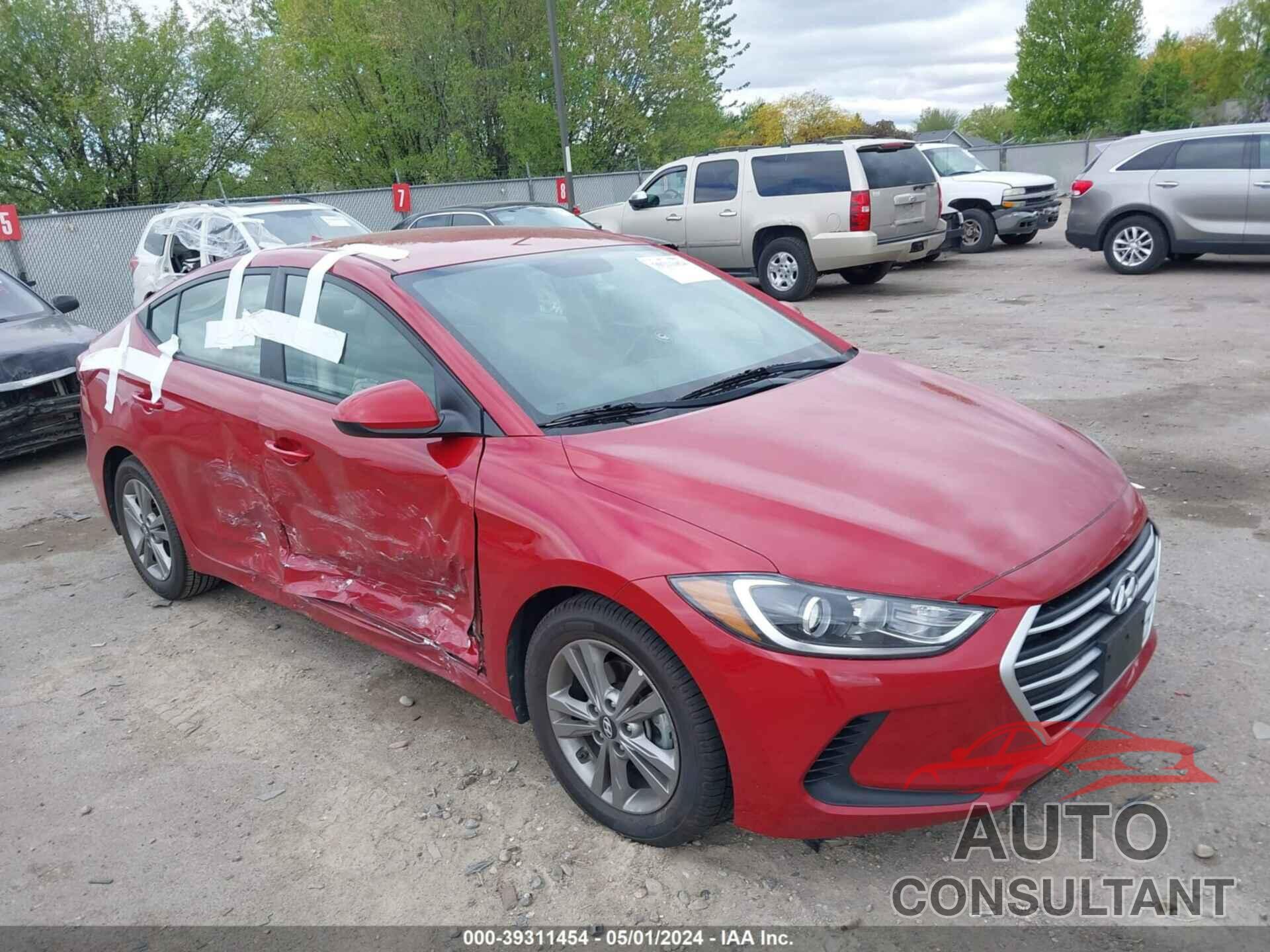 HYUNDAI ELANTRA 2018 - 5NPD84LF0JH333269