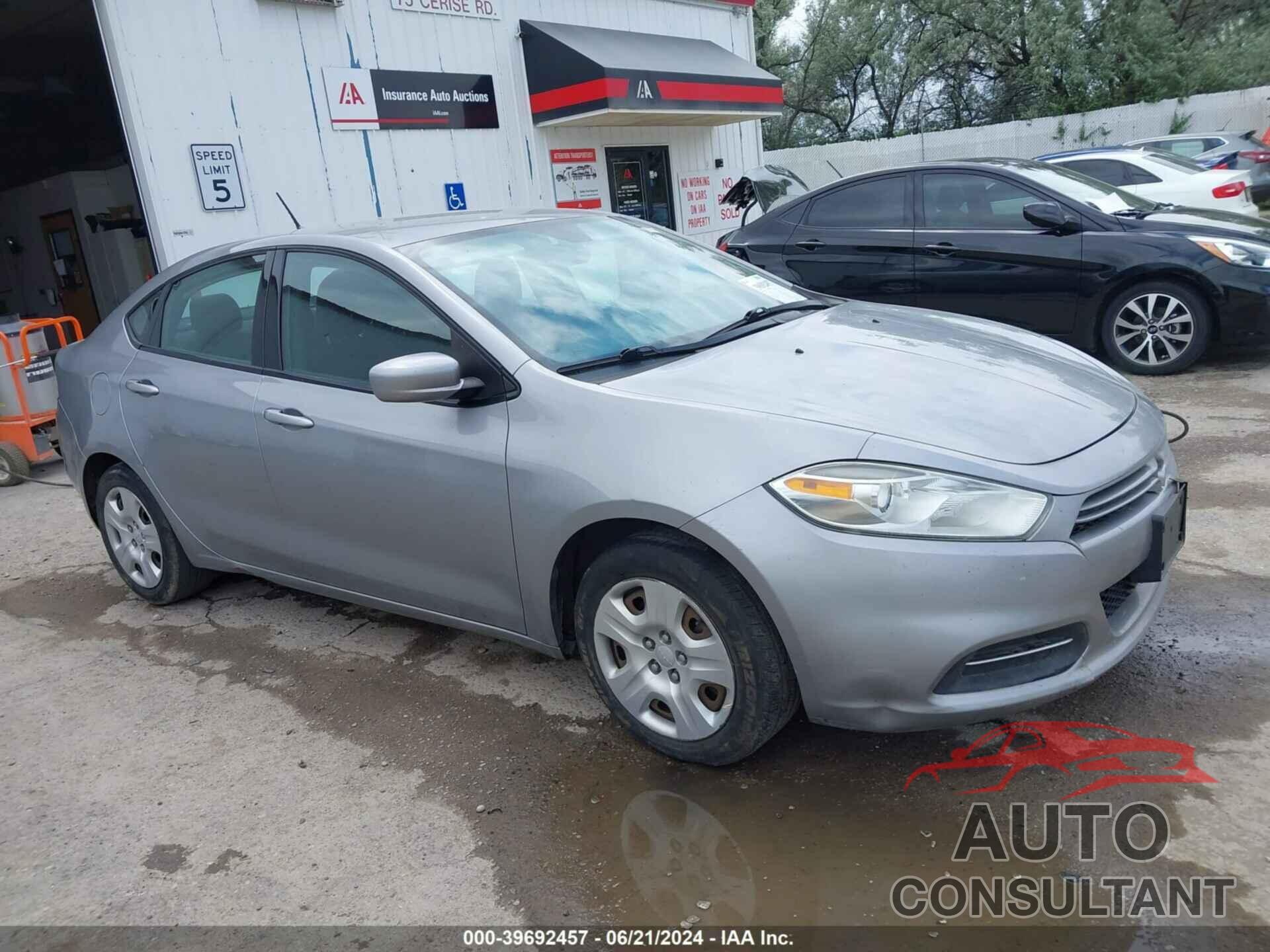 DODGE DART 2016 - 1C3CDFAA6GD531139