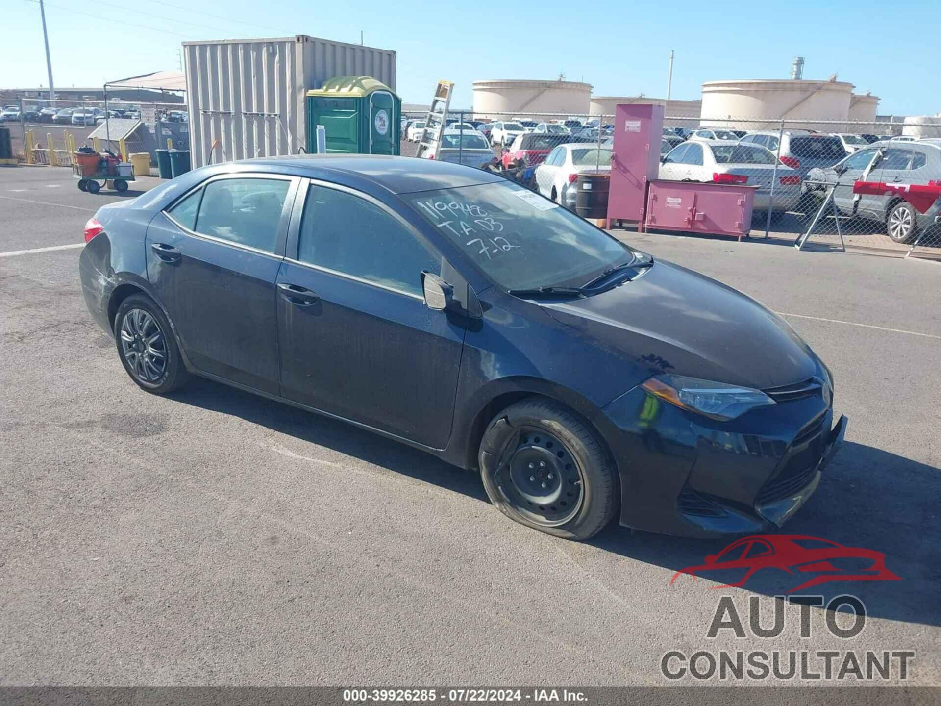 TOYOTA COROLLA 2019 - 2T1BURHE8KC155020