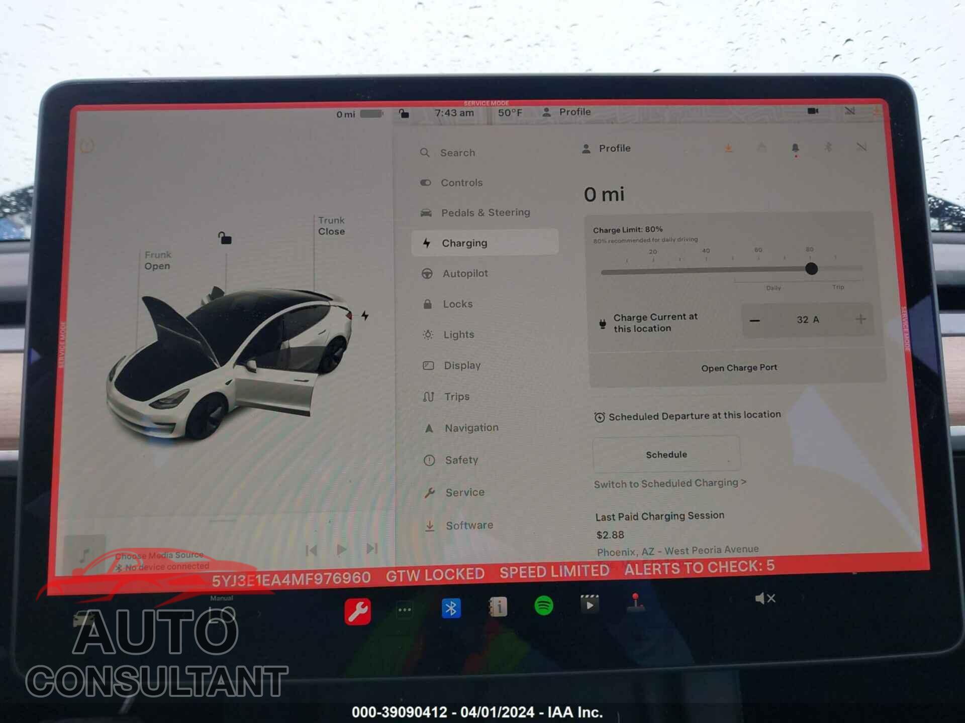 TESLA MODEL 3 2021 - 5YJ3E1EA4MF976960
