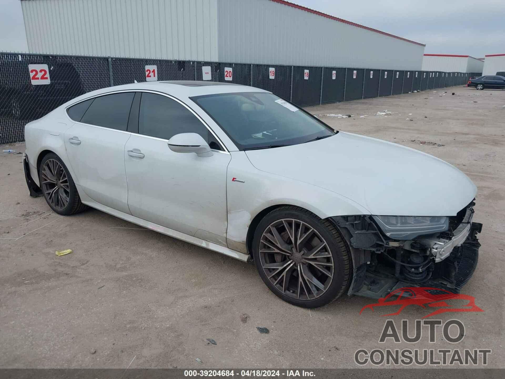 AUDI A7 2016 - WAU2GAFC3GN013721