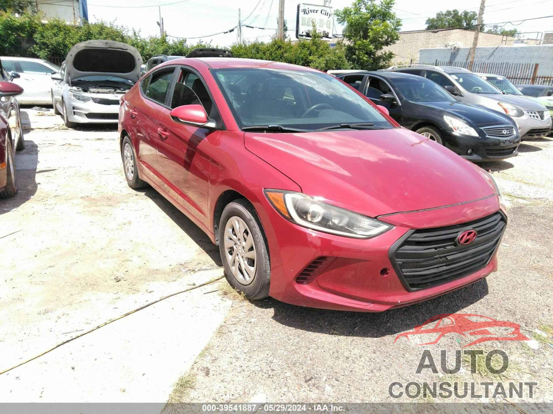 HYUNDAI ELANTRA 2017 - KMHD74LF2HU136182