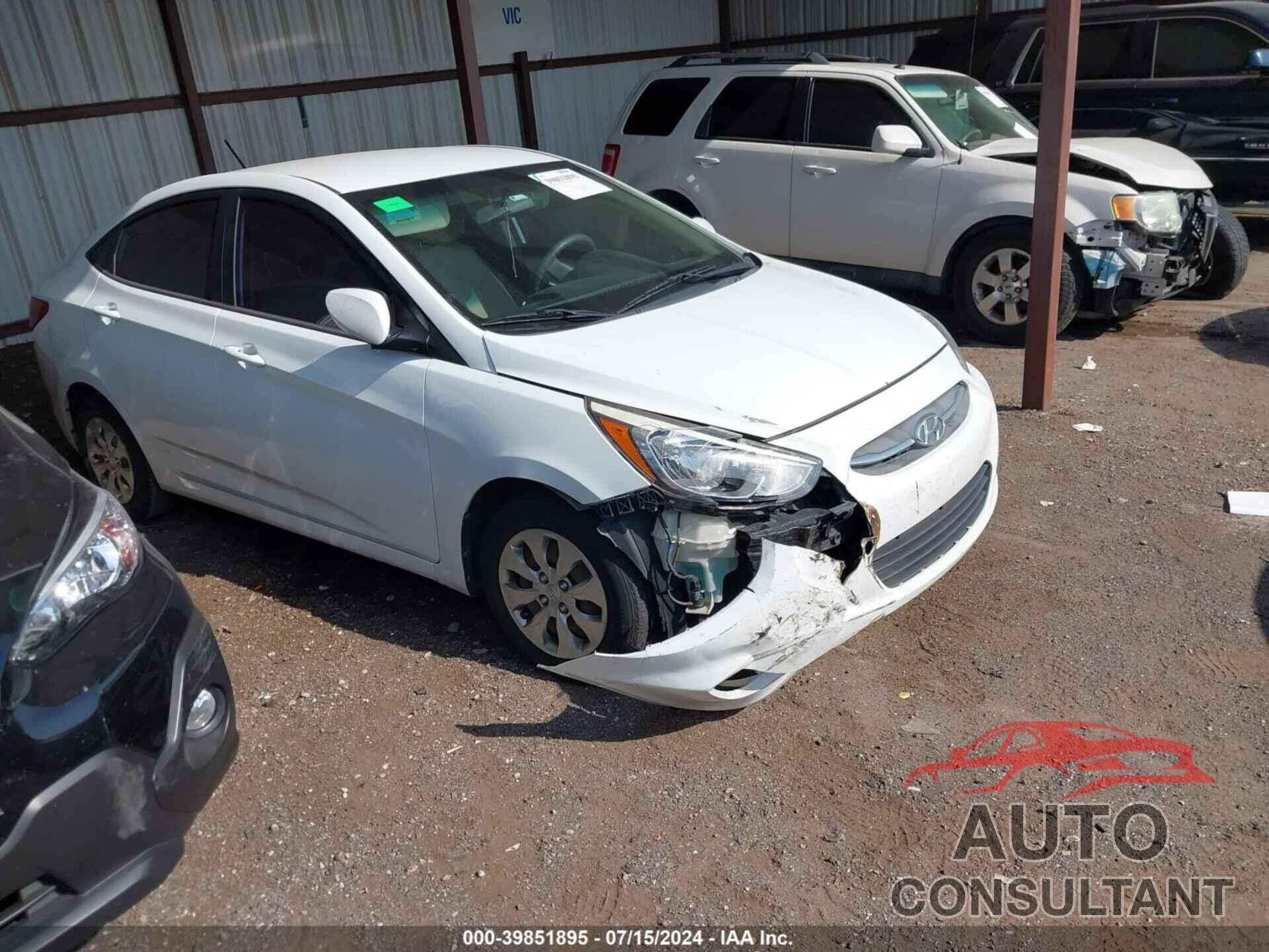 HYUNDAI ACCENT 2016 - KMHCT4AE9GU051551