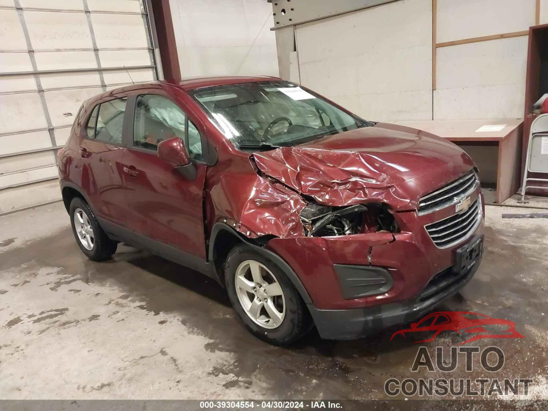 CHEVROLET TRAX 2016 - 3GNCJNSB3GL250780