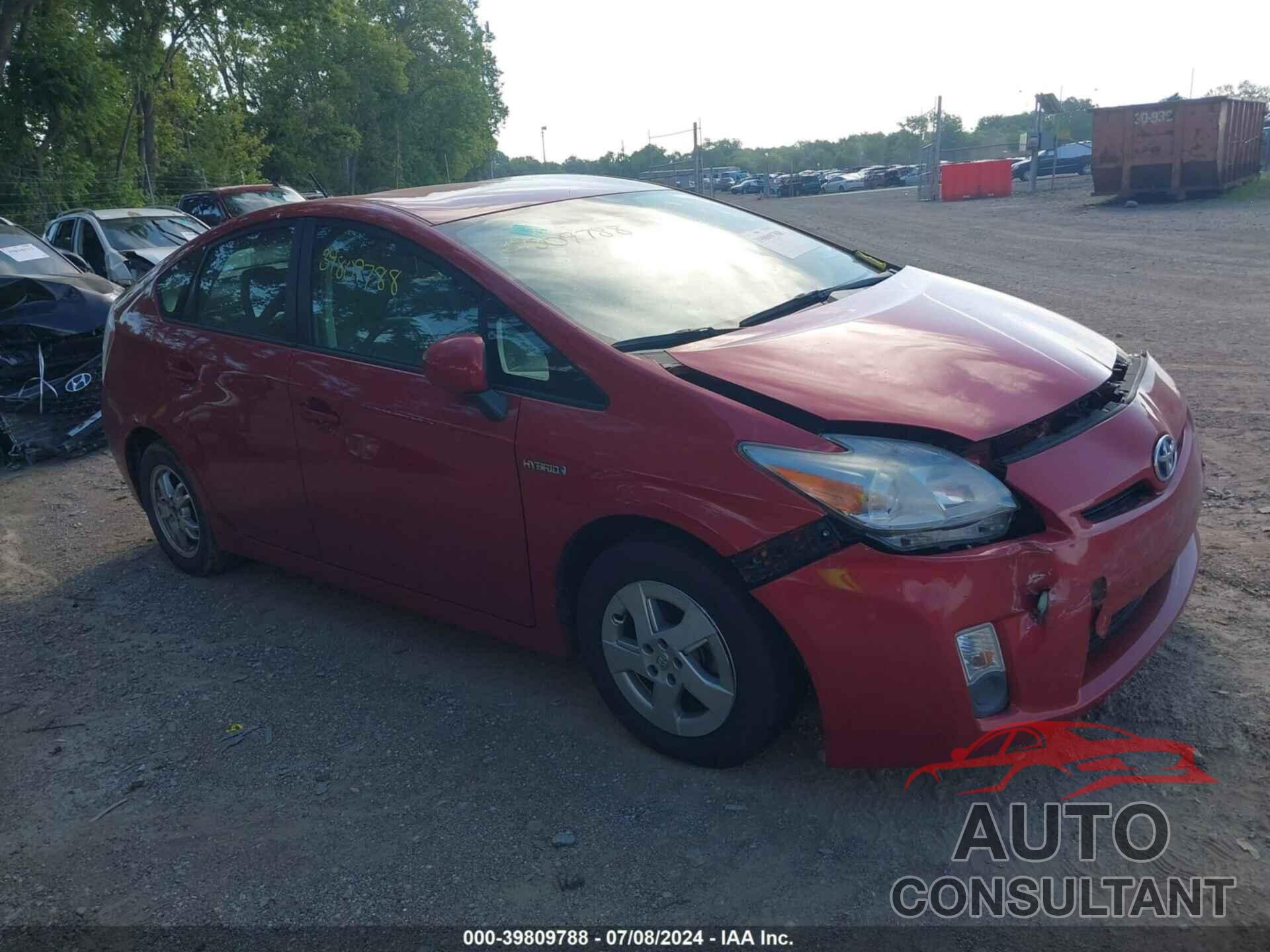 TOYOTA PRIUS 2010 - JTDKN3DUXA1115774