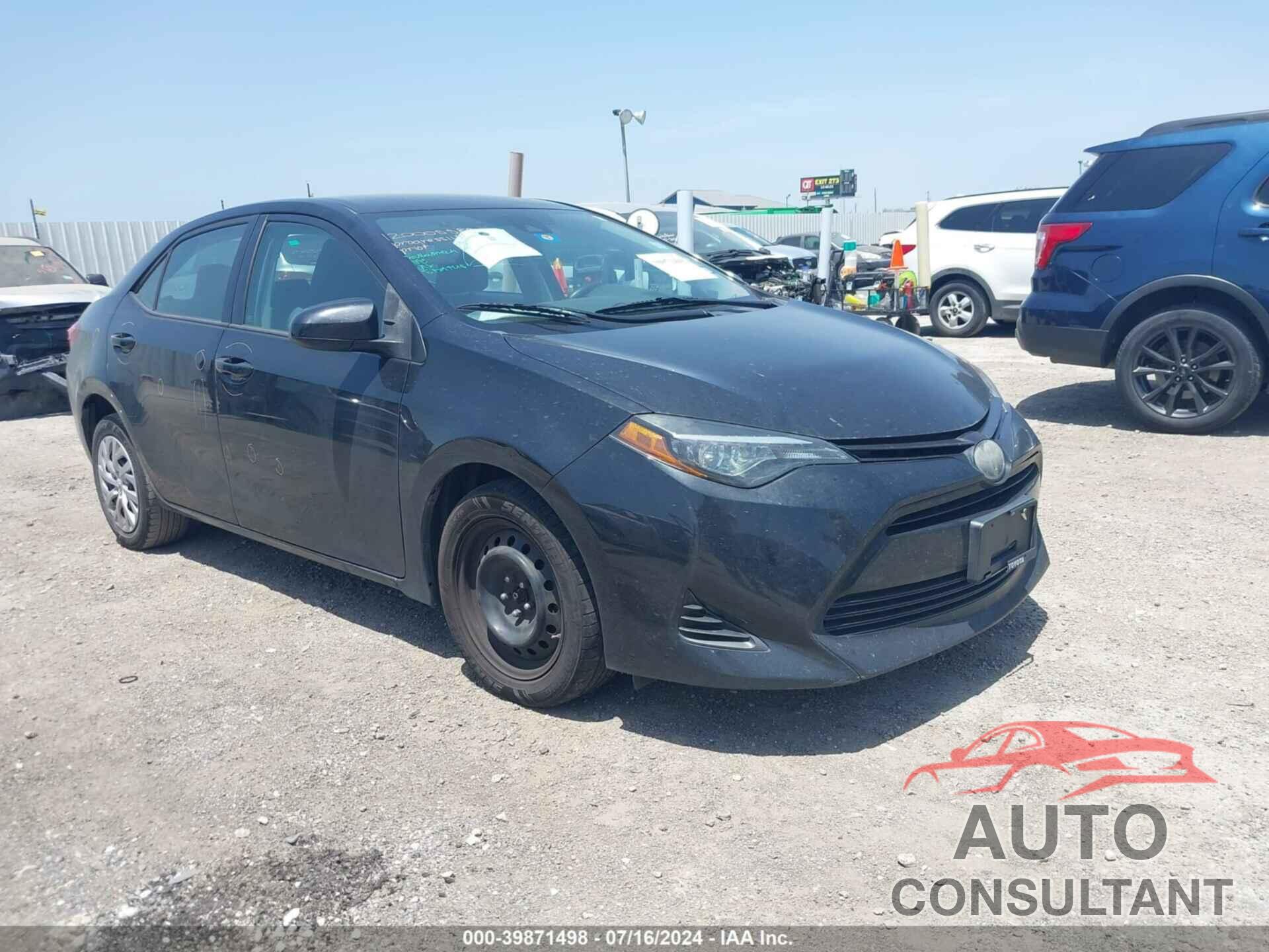 TOYOTA COROLLA 2019 - 5YFBURHE1KP924554