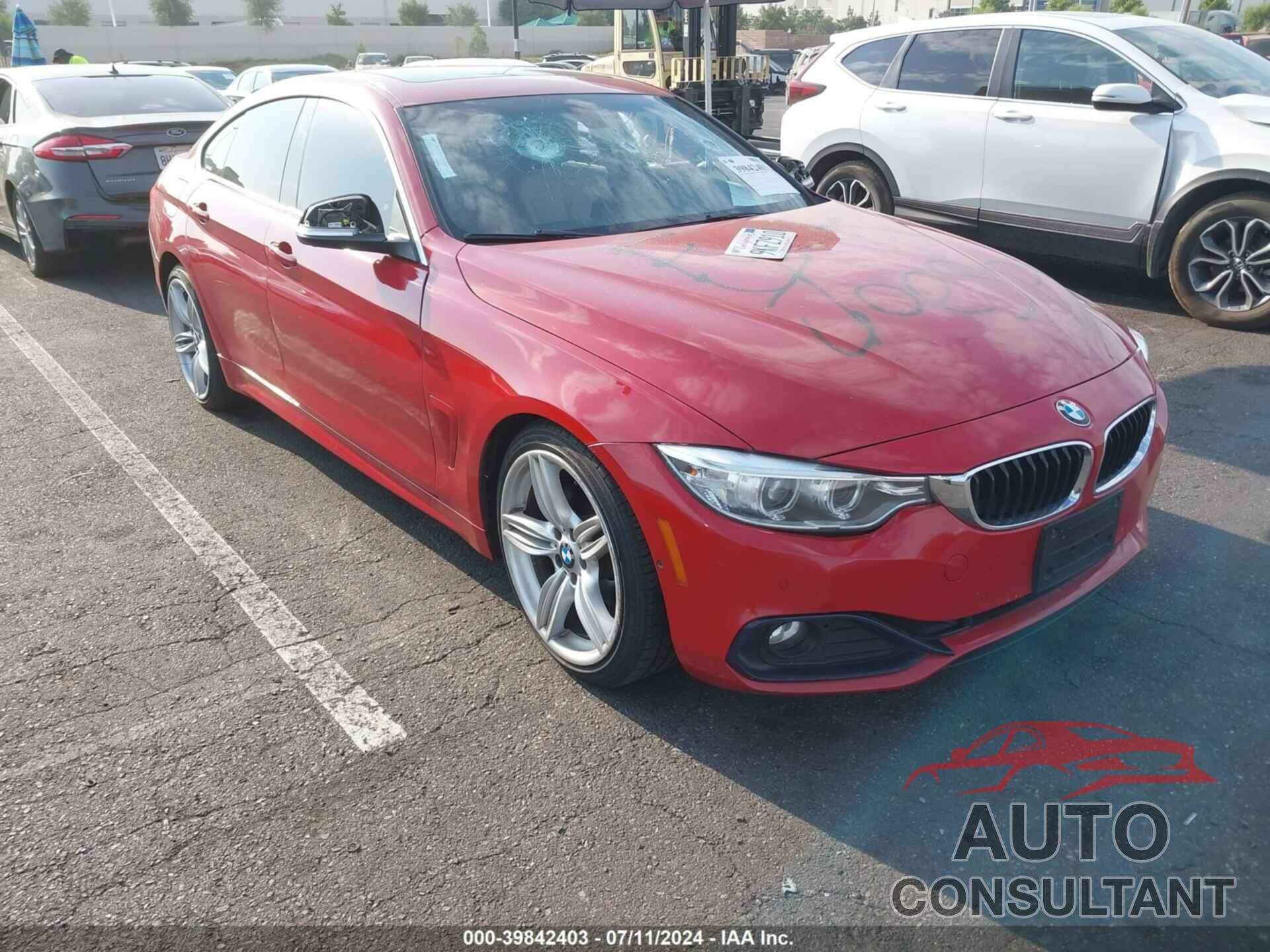 BMW 430I GRAN COUPE 2017 - WBA4F7C38HG789352