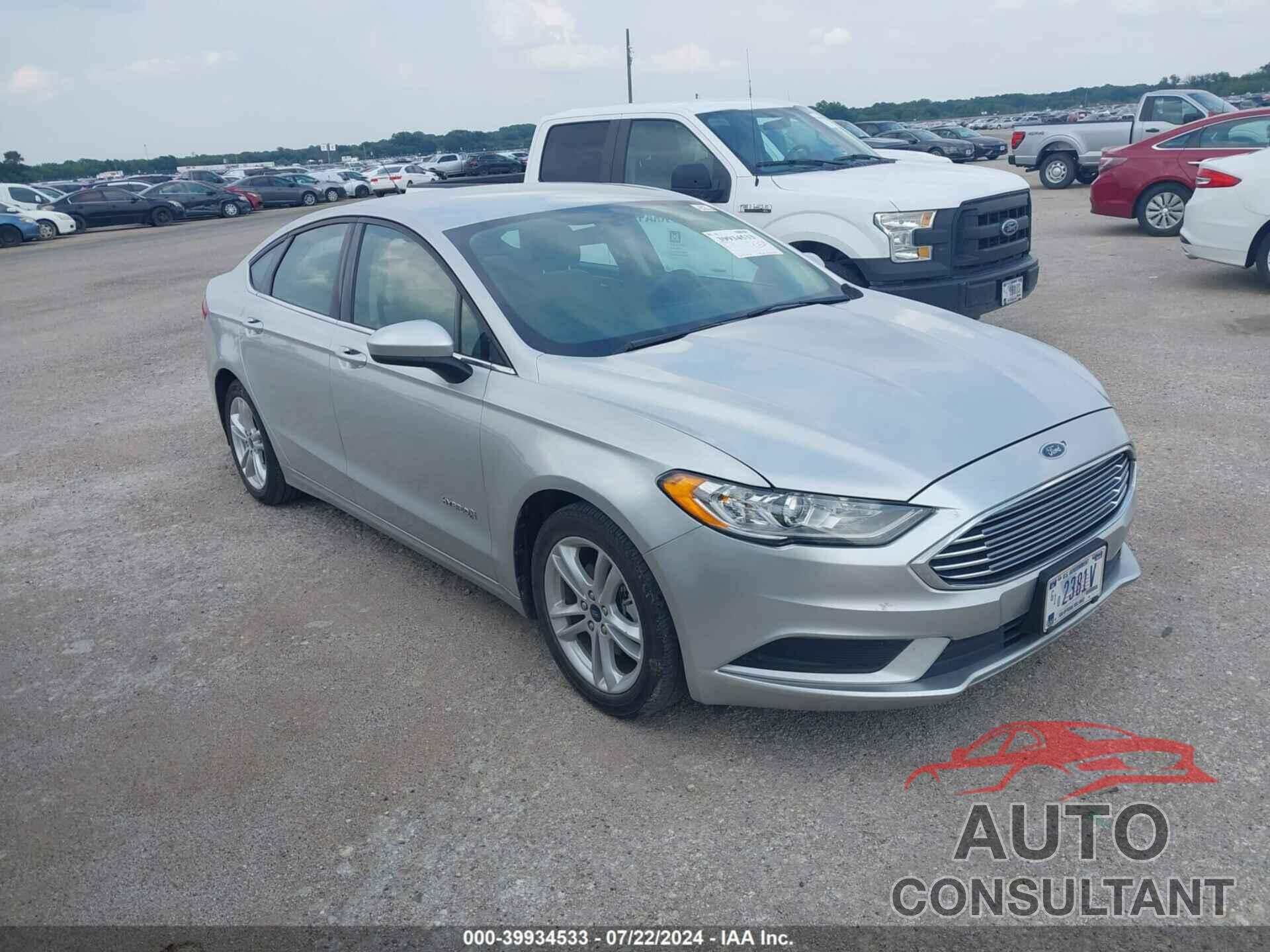 FORD FUSION HYBRID 2018 - 3FA6P0UU5JR254569