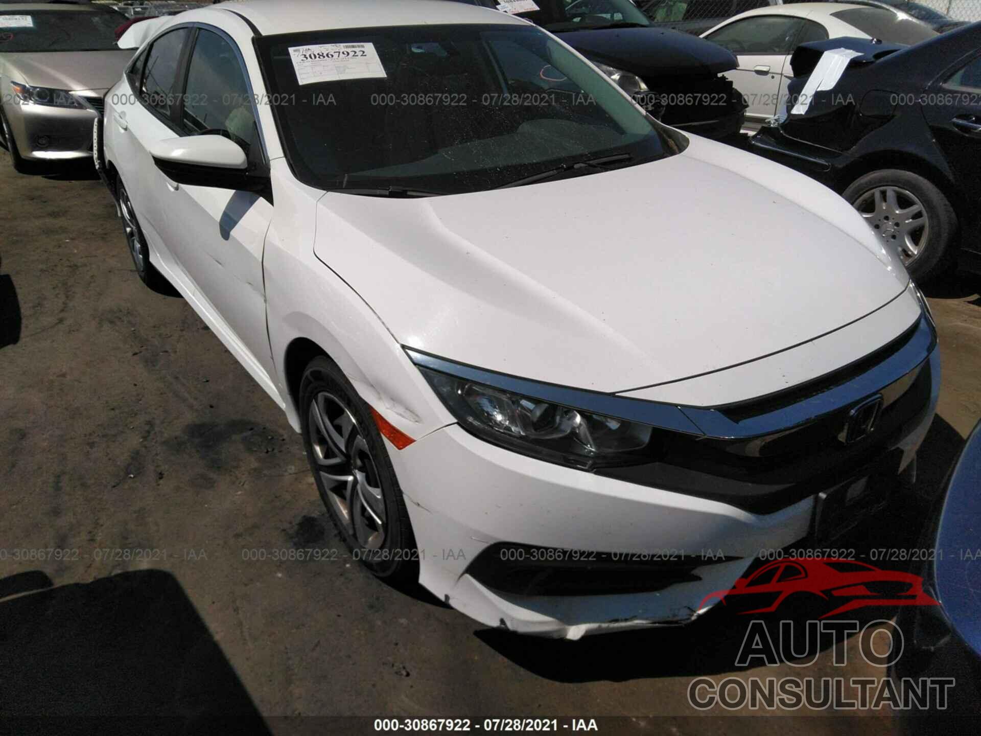 HONDA CIVIC SEDAN 2016 - 2HGFC2F58GH510717