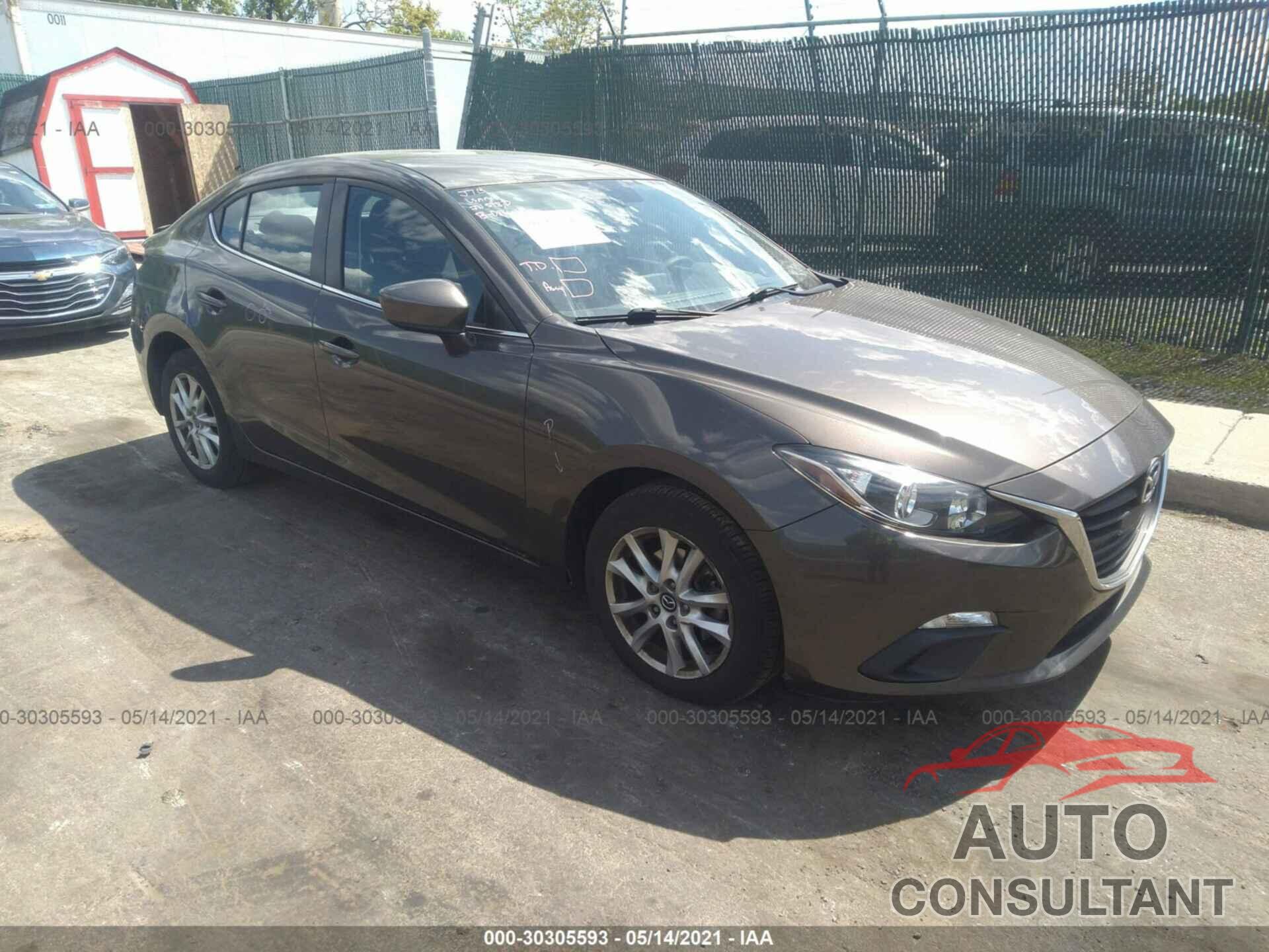 MAZDA MAZDA3 2016 - JM1BM1U72G1279904