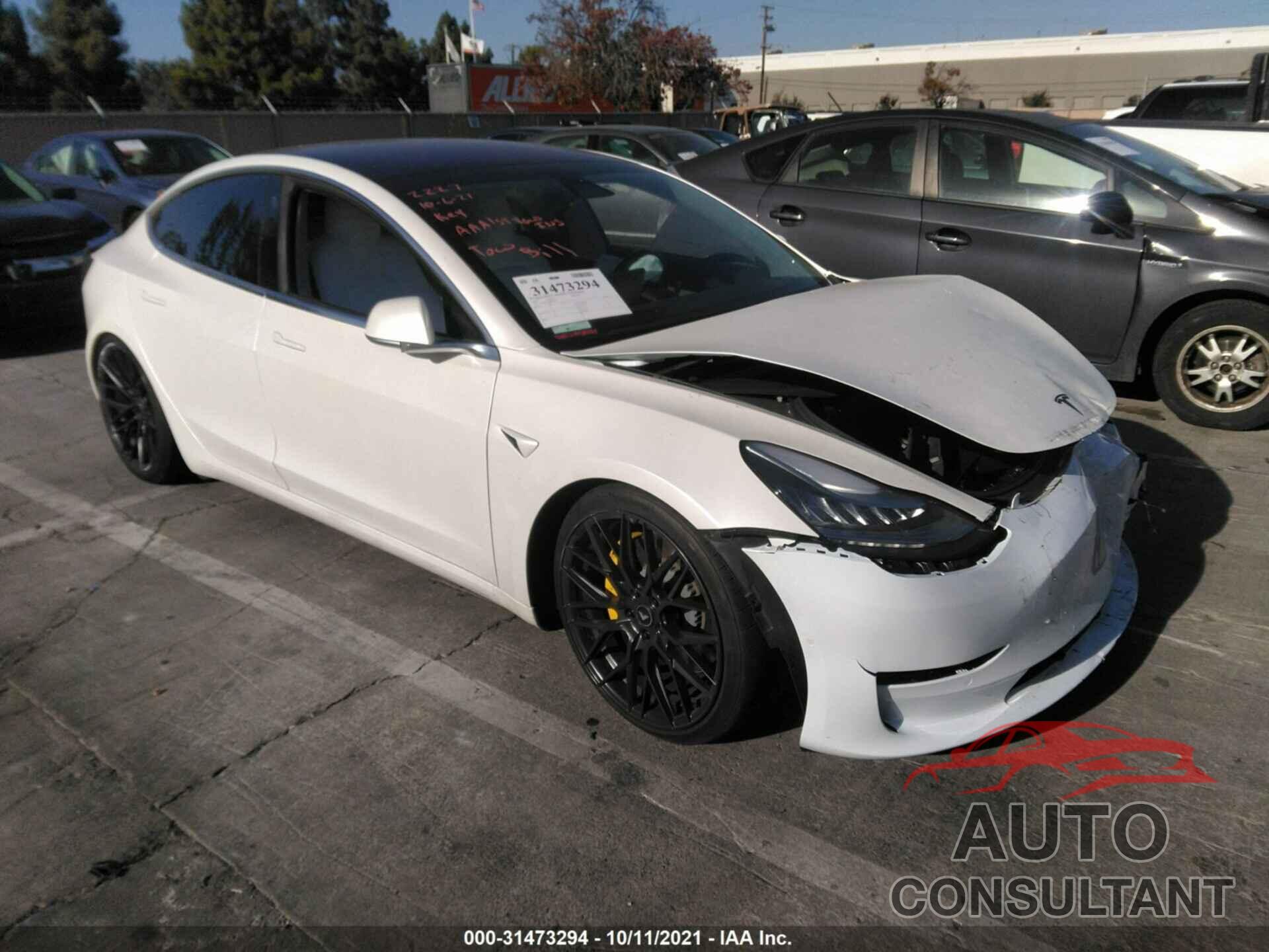 TESLA MODEL 3 2018 - 5YJ3E1EB0JF074553