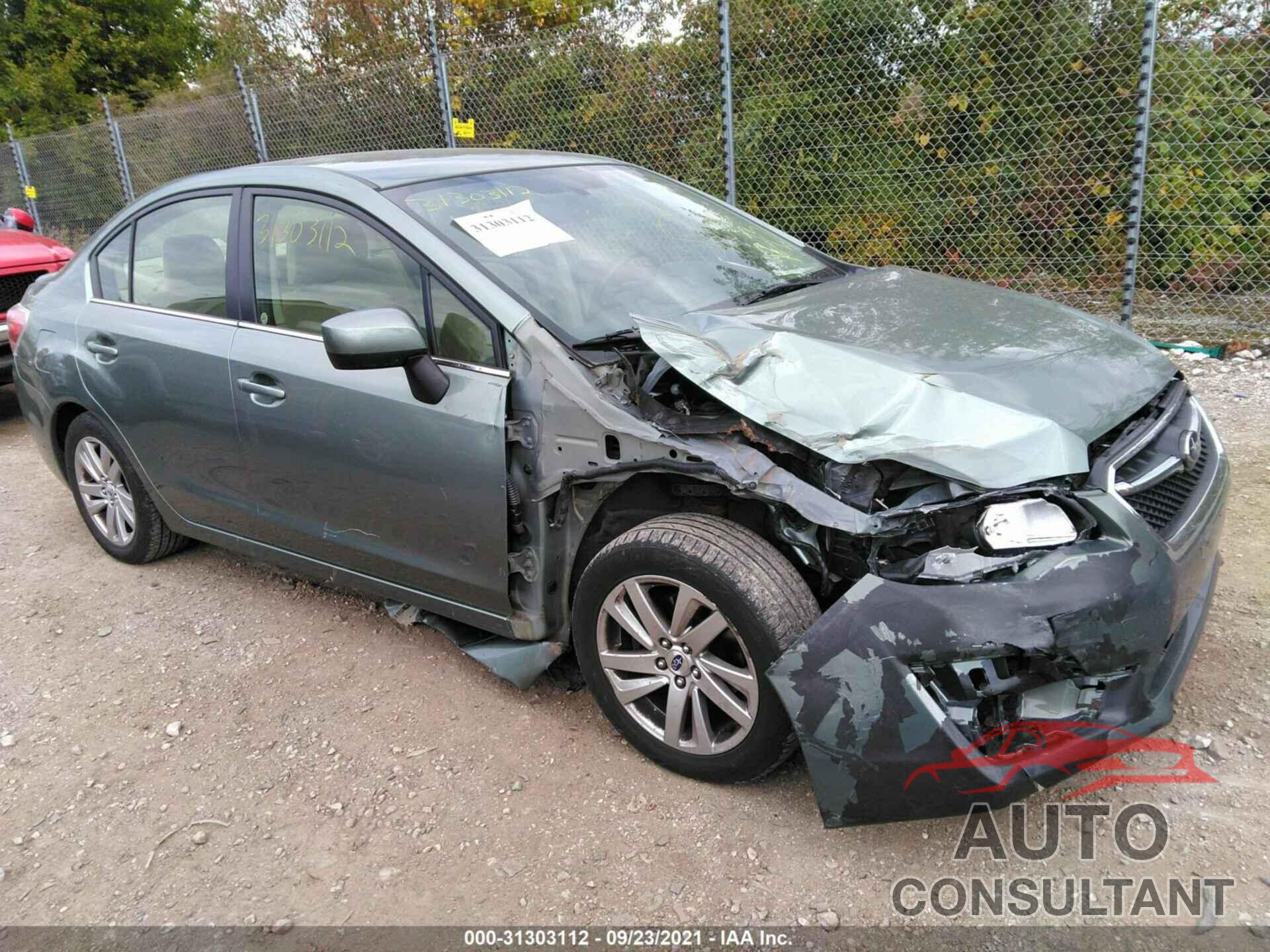 SUBARU IMPREZA SEDAN 2016 - JF1GJAB68GH005094