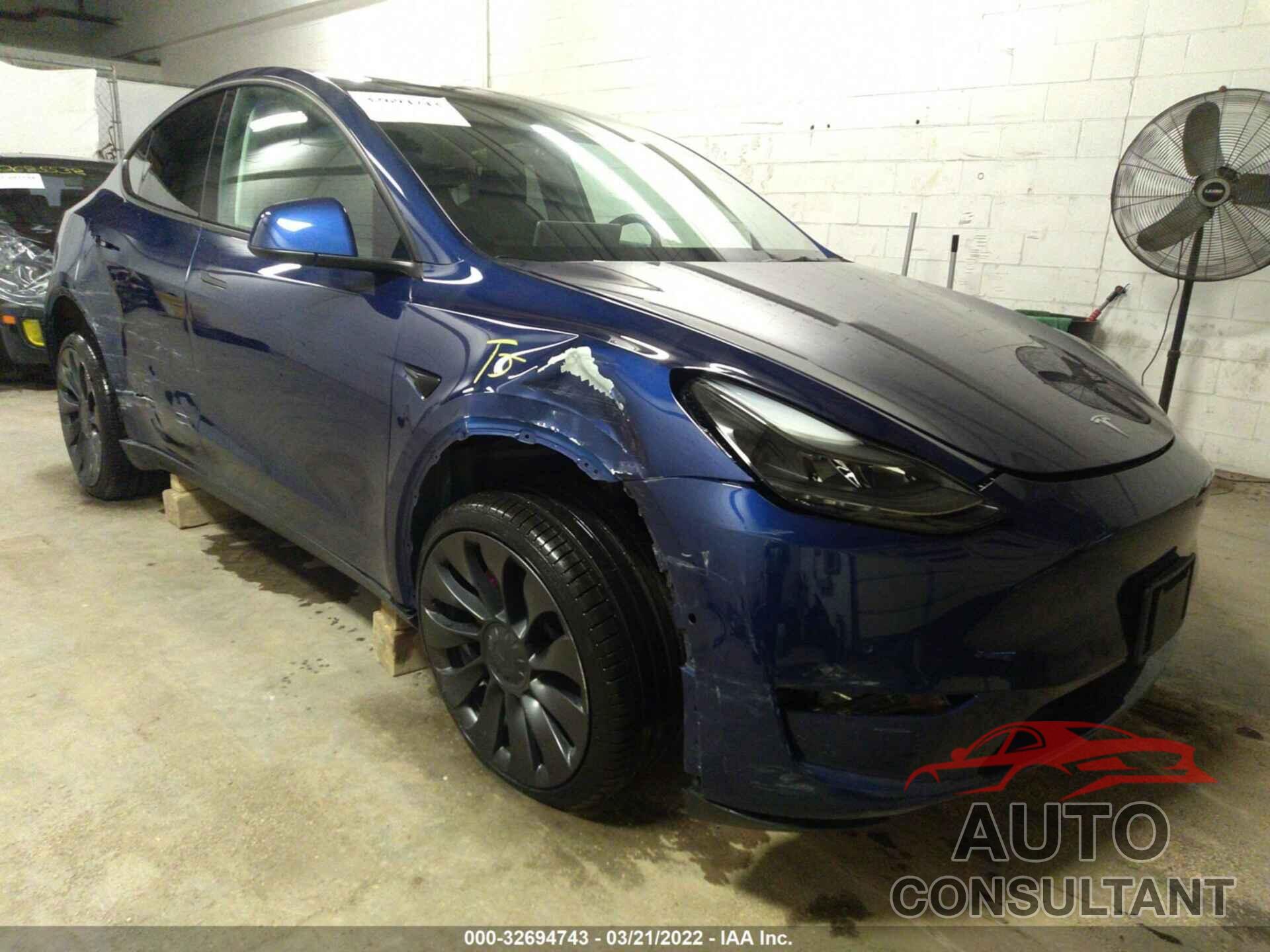 TESLA MODEL Y 2022 - 7SAYGDEF2NF319883