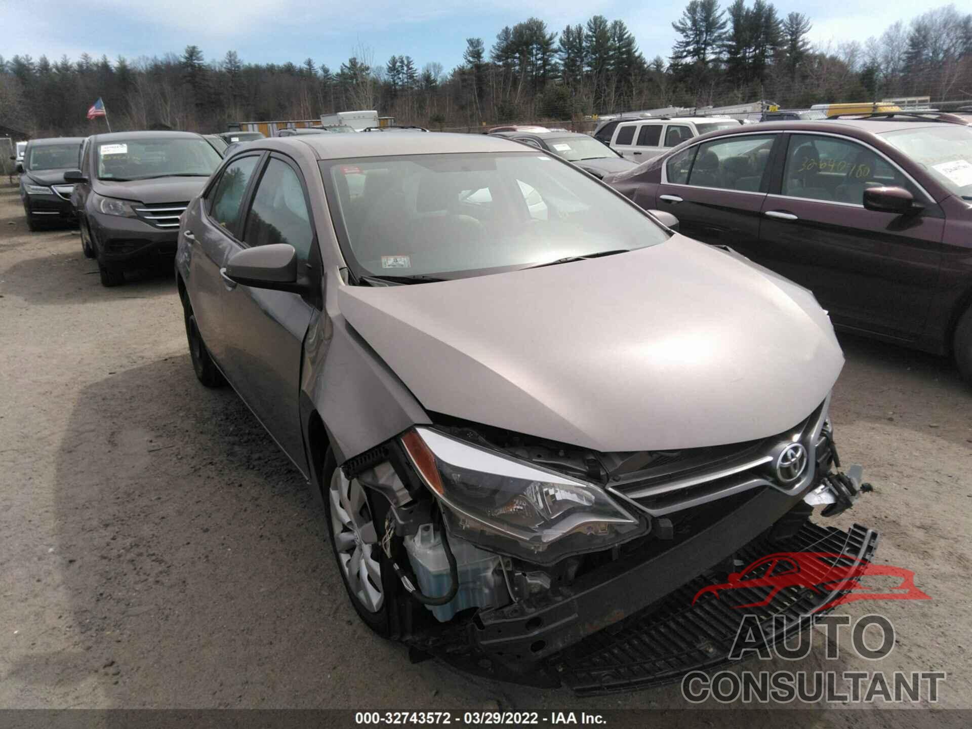 TOYOTA COROLLA 2016 - 2T1BURHEXGC702053