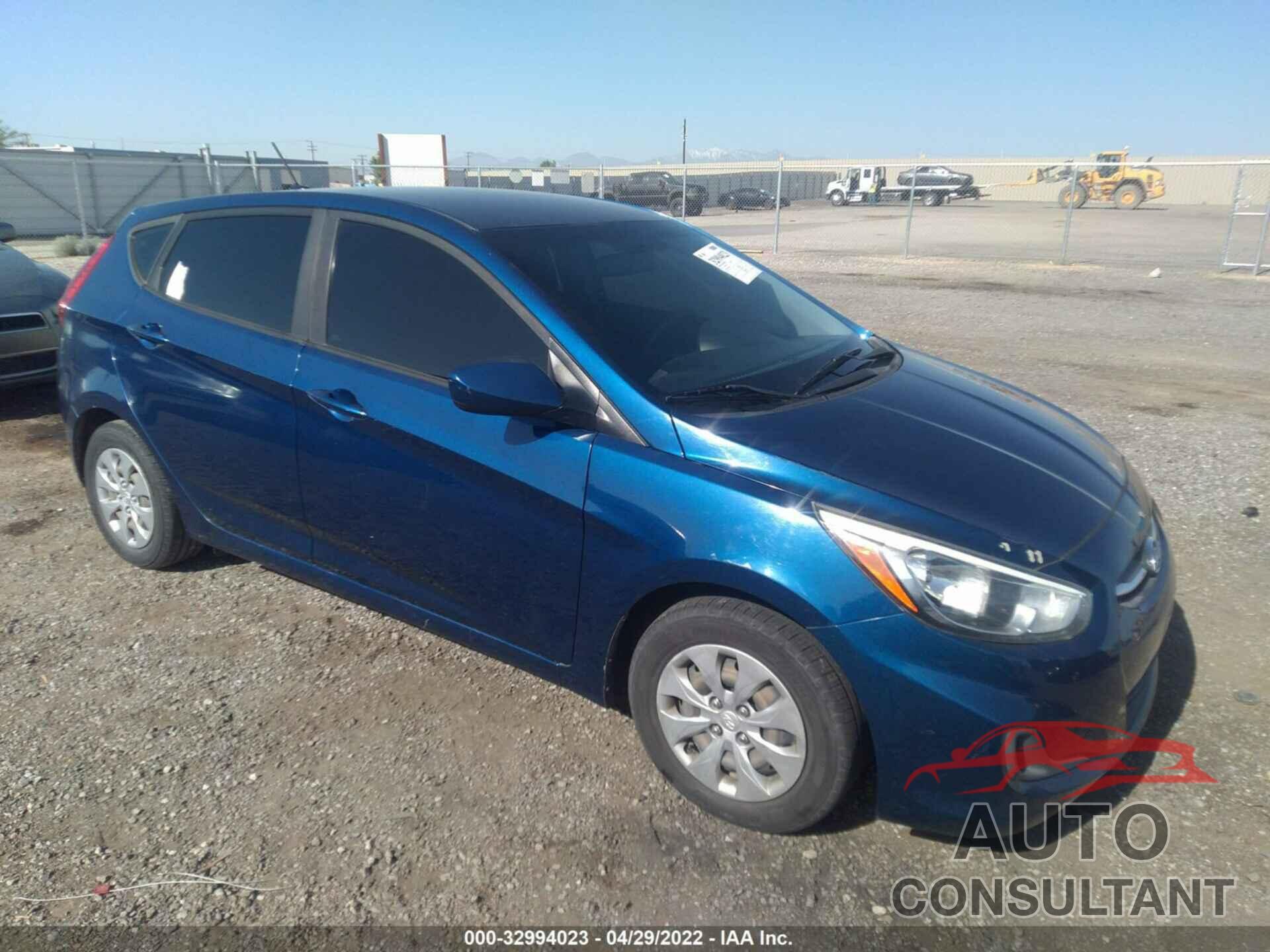 HYUNDAI ACCENT 2016 - KMHCT5AE5GU283151