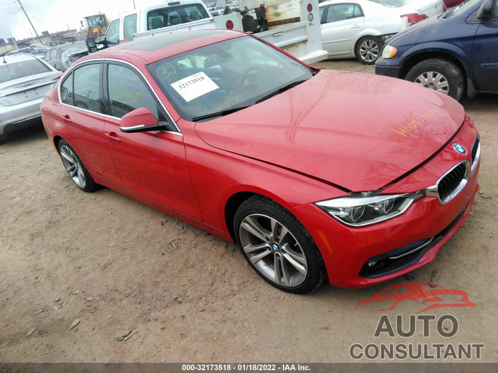 BMW 3 SERIES 2017 - WBA8D9G31HNU65443