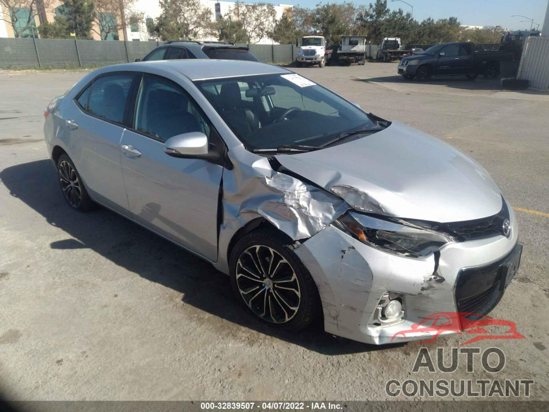 TOYOTA COROLLA 2016 - 5YFBURHE5GP403425