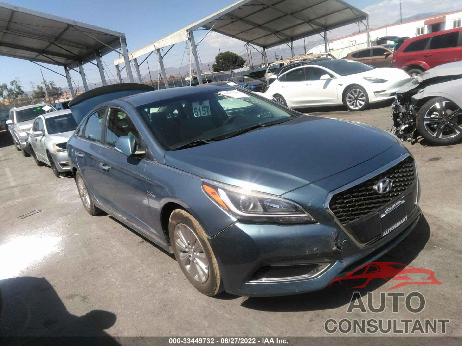 HYUNDAI SONATA HYBRID 2016 - KMHE24L10GA029218